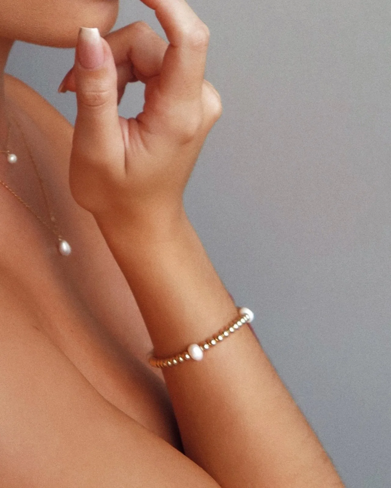 Freshwater Pearl Large Beaded Bracelet