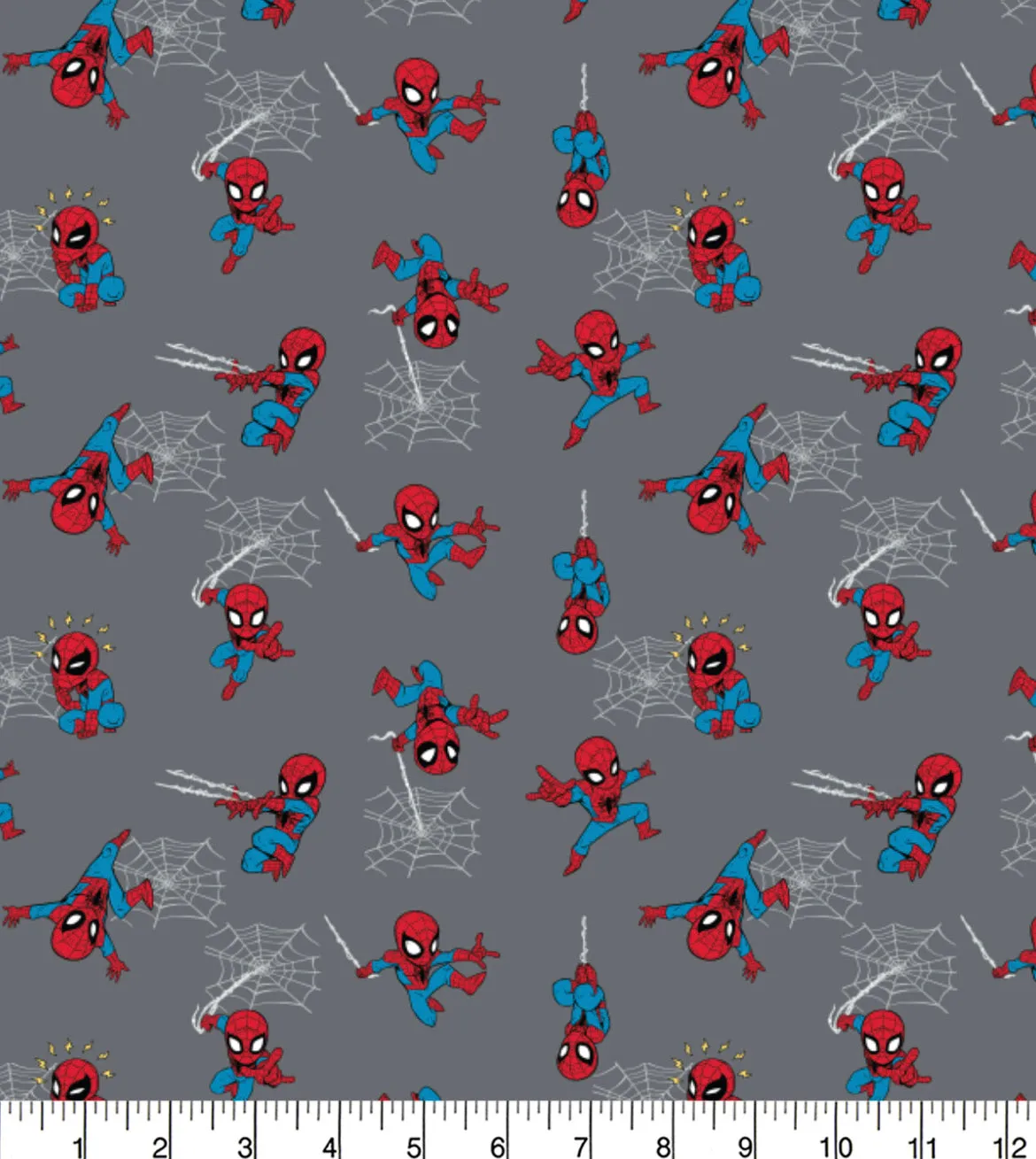 FS756_2 Spider-Man Mini Grey Cotton