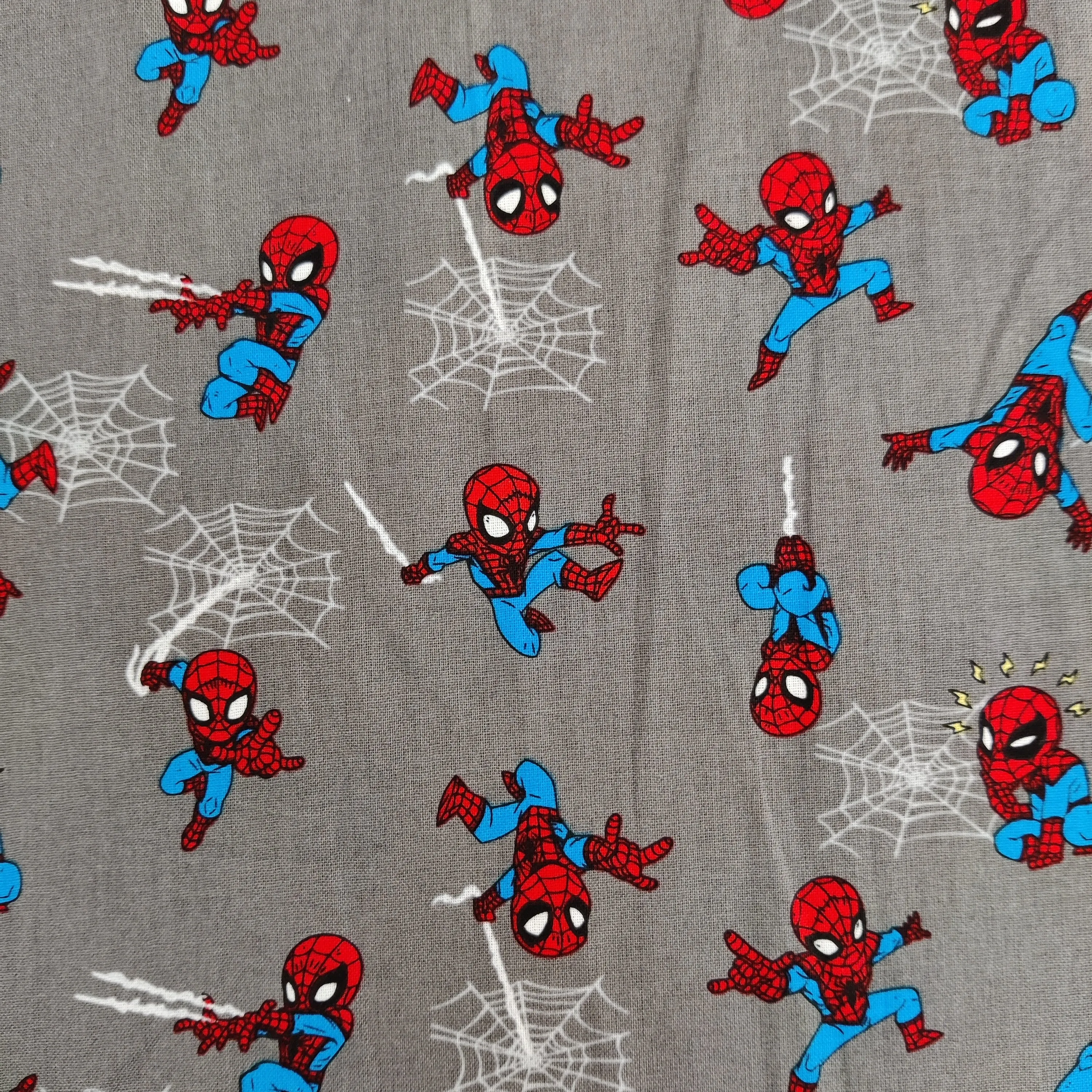 FS756_2 Spider-Man Mini Grey Cotton