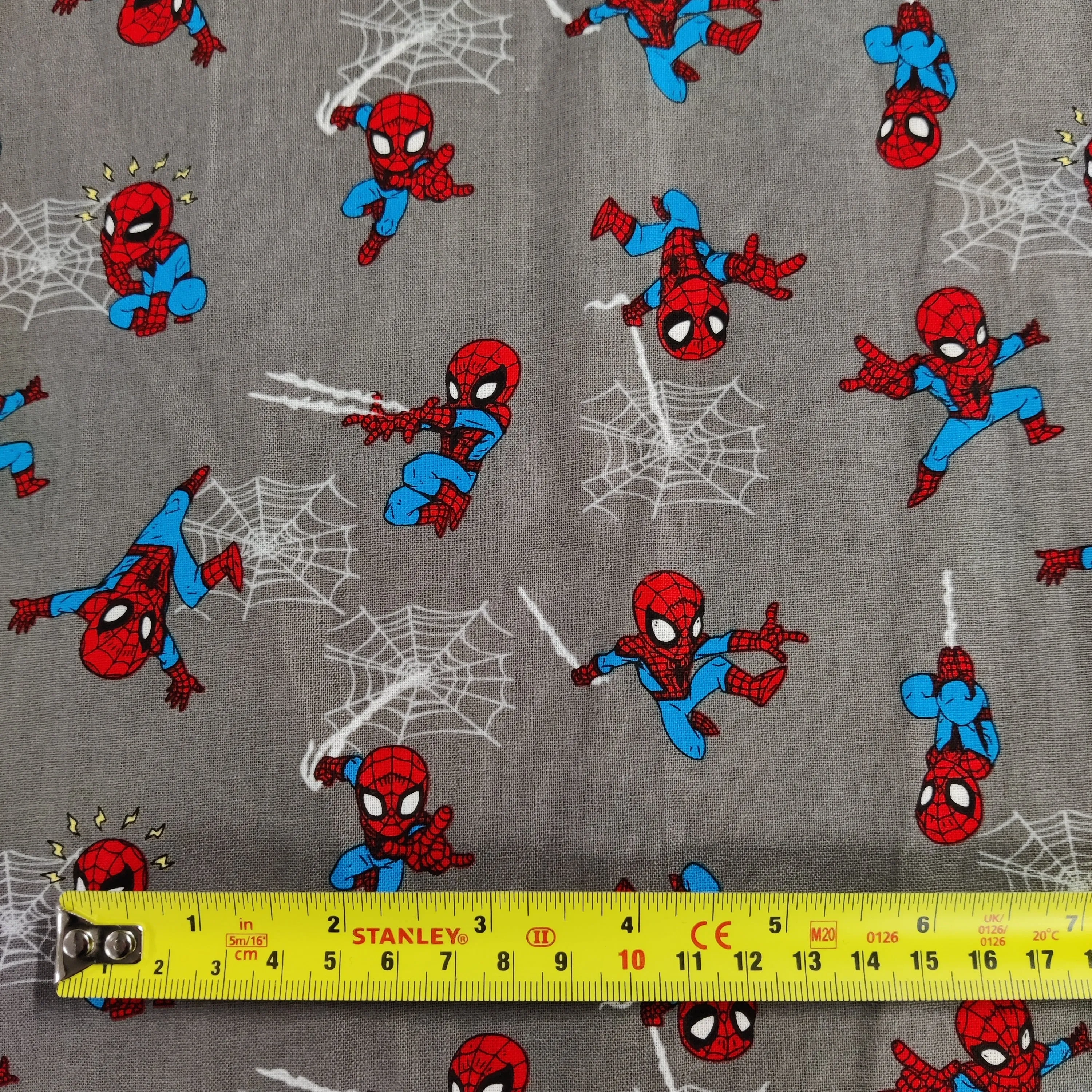 FS756_2 Spider-Man Mini Grey Cotton