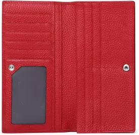 GOIACII Wallets for Women RFID Blocking Ultra Slim Real Leather Credit Card Holder Clutch