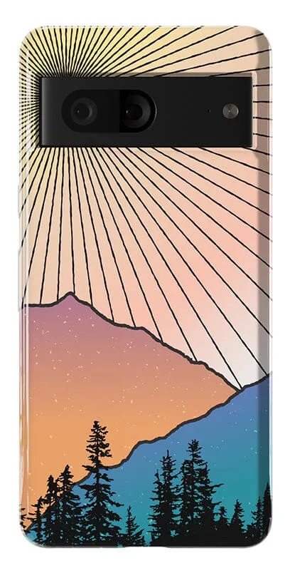 Golden Hour | Mountain Sunset Google Pixel Case