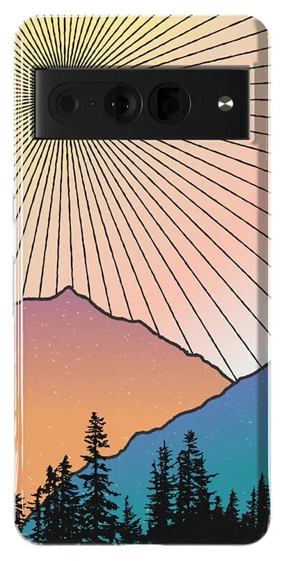 Golden Hour | Mountain Sunset Google Pixel Case