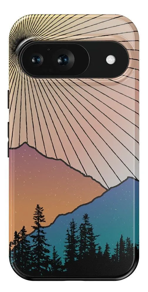Golden Hour | Mountain Sunset Google Pixel Case