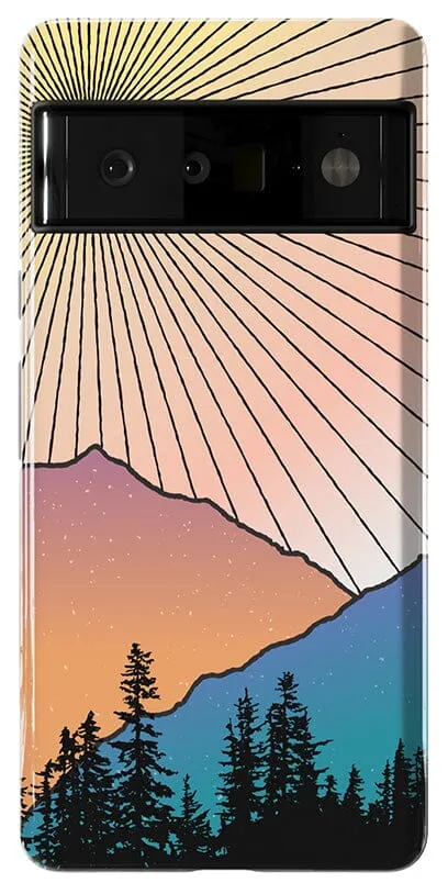 Golden Hour | Mountain Sunset Google Pixel Case