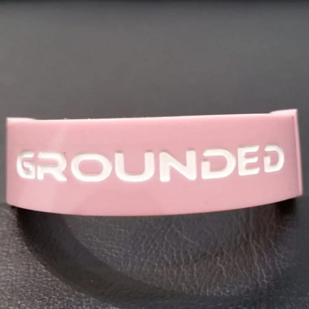 Grounded Energetic Wristband (Pink/White)