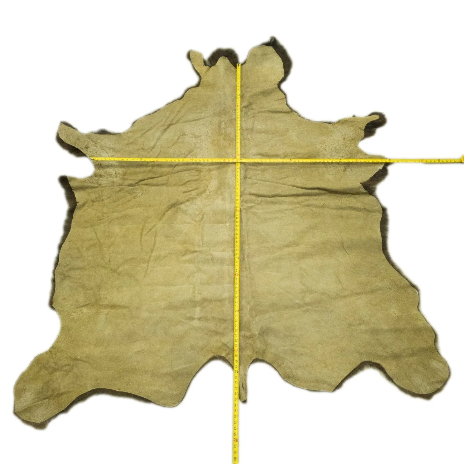 Hair on Bison Rug Tanned Hide Buffalo Robe 71" x 82"