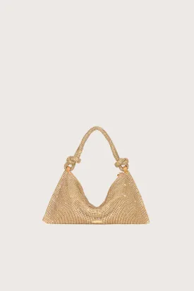 HERA NANO RHINESTONE SHOULDER BAG - CHAMPAGNE
