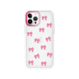 iPhone 12 Pro Pink Ribbon Bow Mini Phone Case