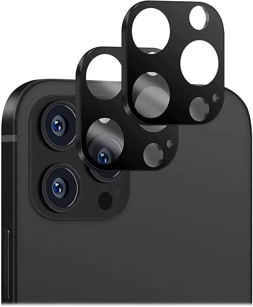 iPhone 14 Pro Max 6.7-inch Protection Kit Bundle - FingerGrip Series Case with Tempered Glass Screen and Camera Protector (Red)