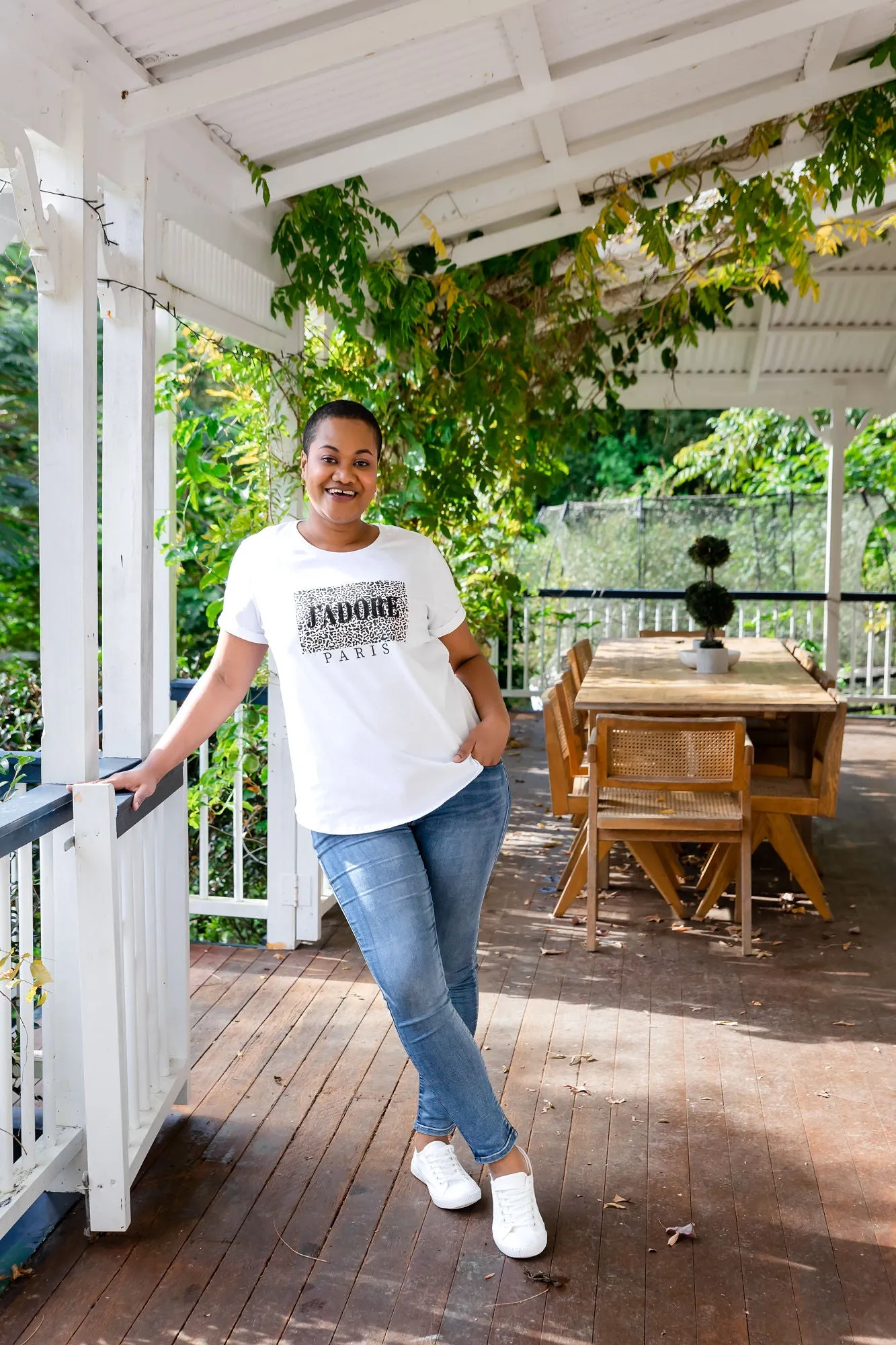 J'Adore Paris T-Shirt in White