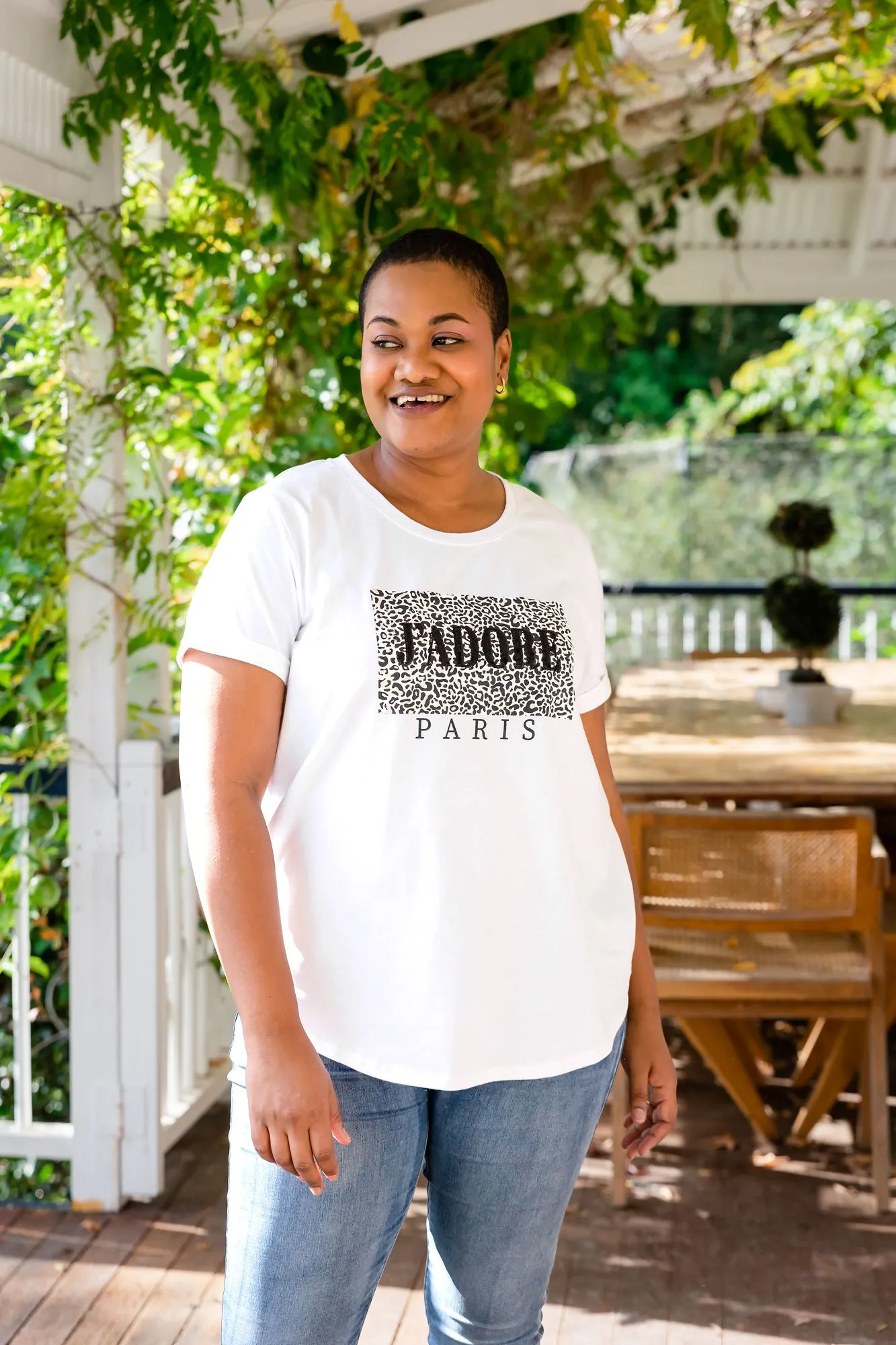 J'Adore Paris T-Shirt in White