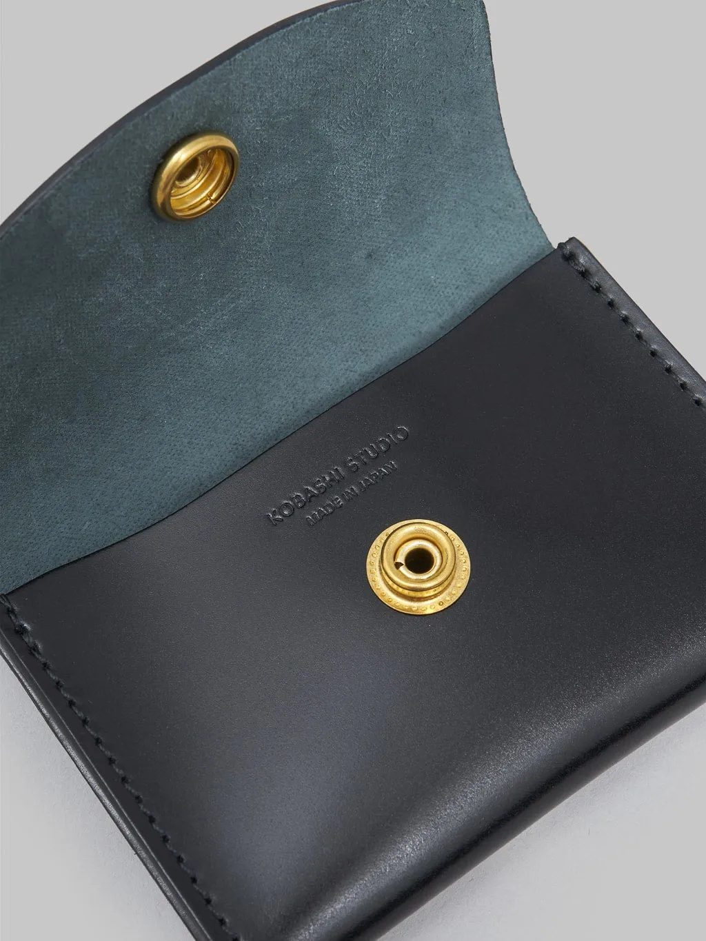 Black Kobashi Studio Cordovan Card Case - Premium Quality