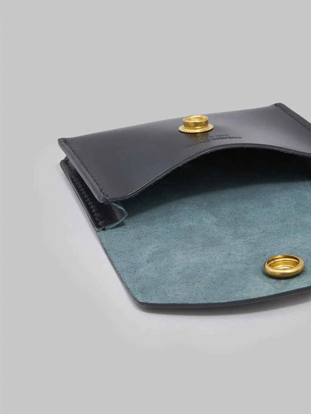 Black Kobashi Studio Cordovan Card Case - Premium Quality