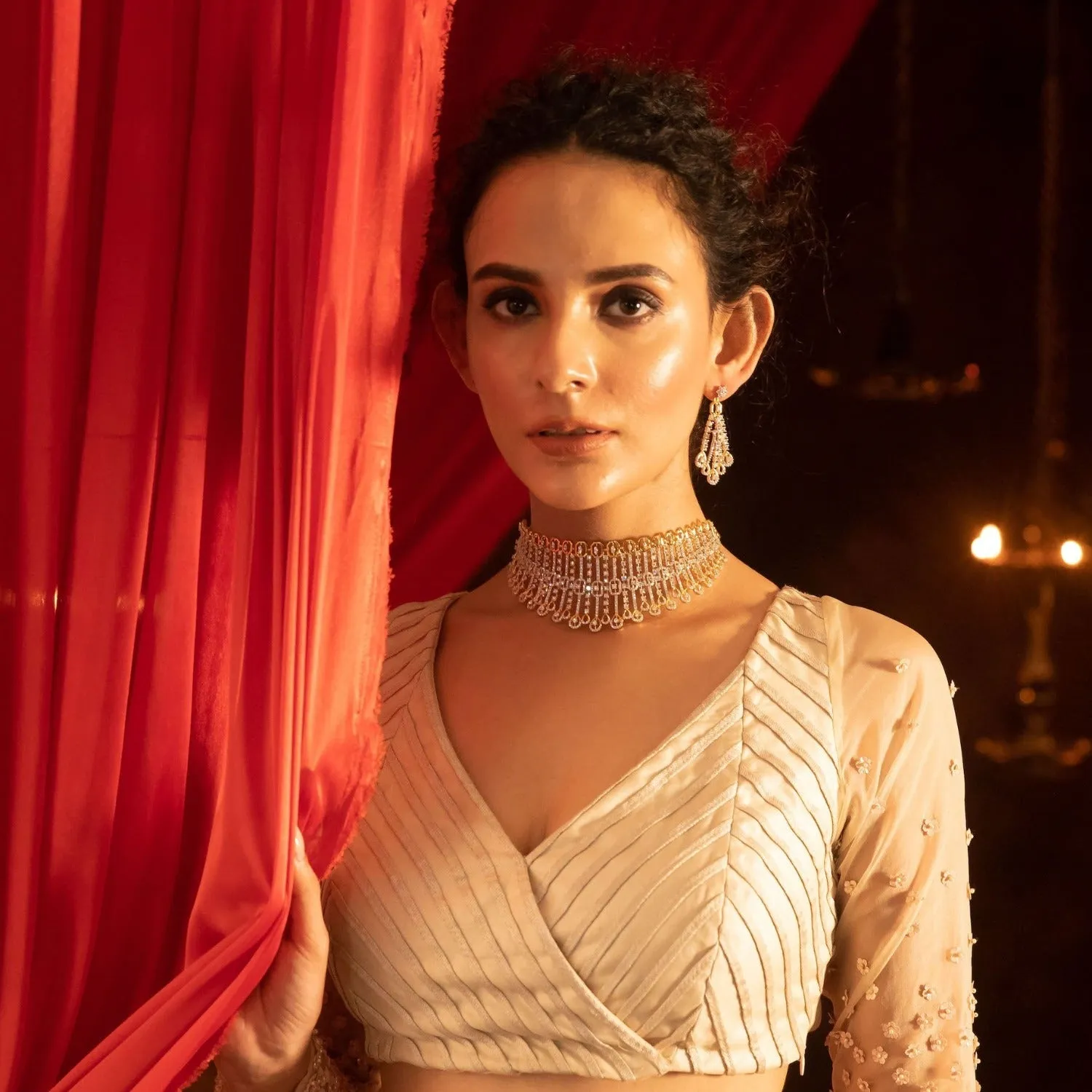 Lana Nakshatra CZ Choker Set