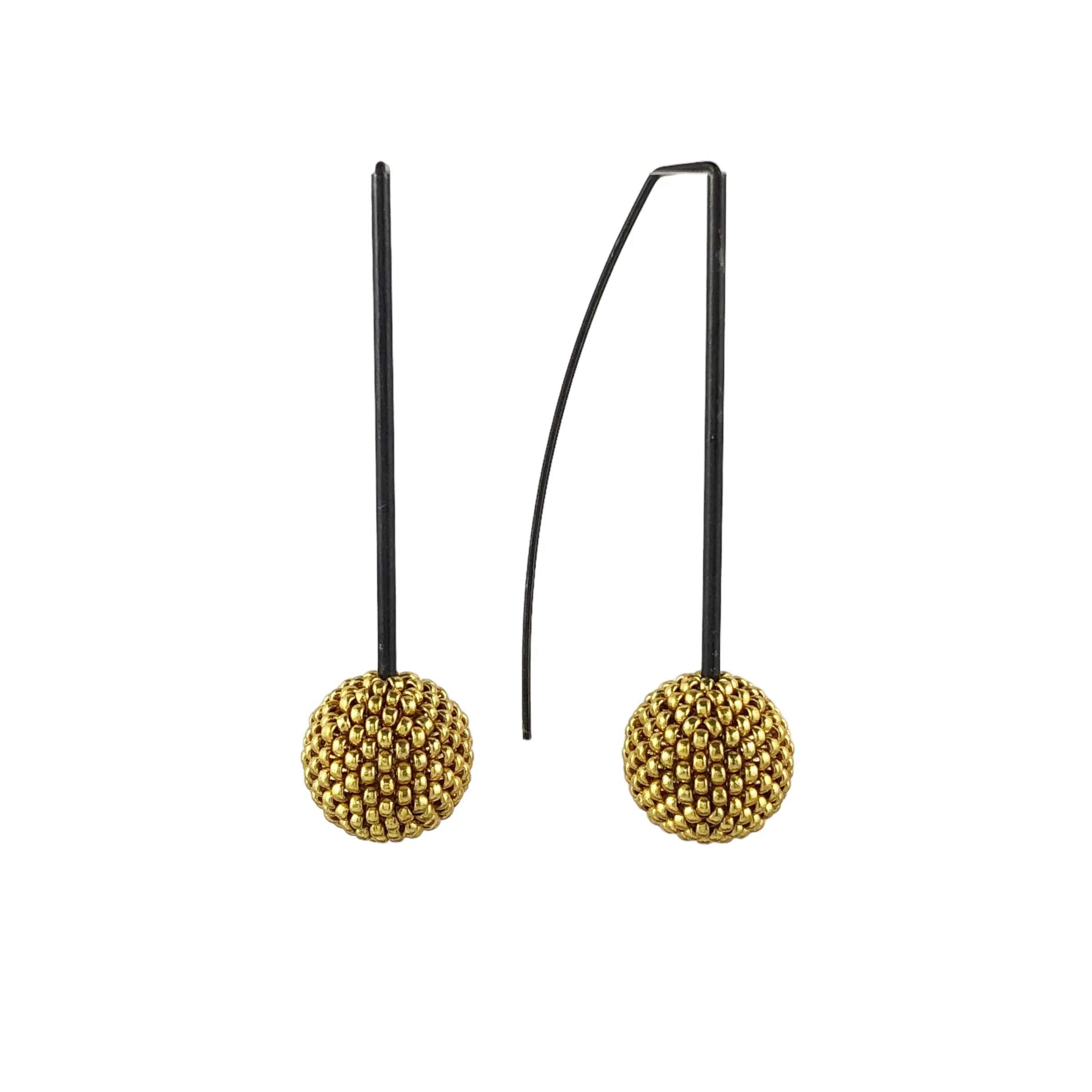 Lanky Beaded Earrings - Regina Krawets