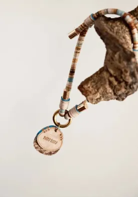 Customizable Leather Pet Collar with Personalized Name Tag