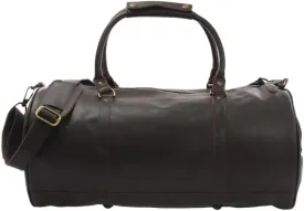 Leather Travel Duffel Travel Companion for Men and Women - Holiday Bag, Classic Gift, Weekend Bag, Overnight Full Grain Retro, Sport Gym, Airplane Luggage Carry on Luggage Bag (Mocha)