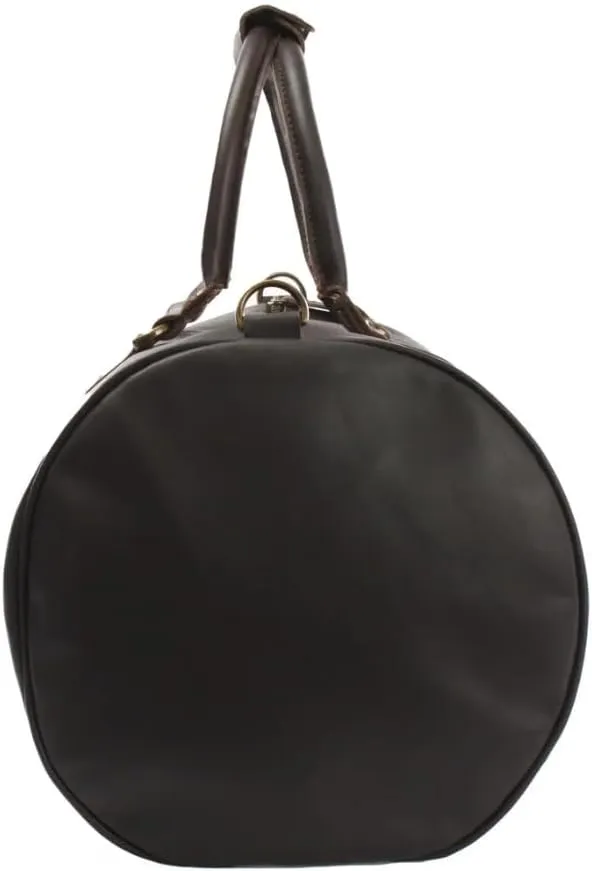 Leather Travel Duffel Travel Companion for Men and Women - Holiday Bag, Classic Gift, Weekend Bag, Overnight Full Grain Retro, Sport Gym, Airplane Luggage Carry on Luggage Bag (Mocha)