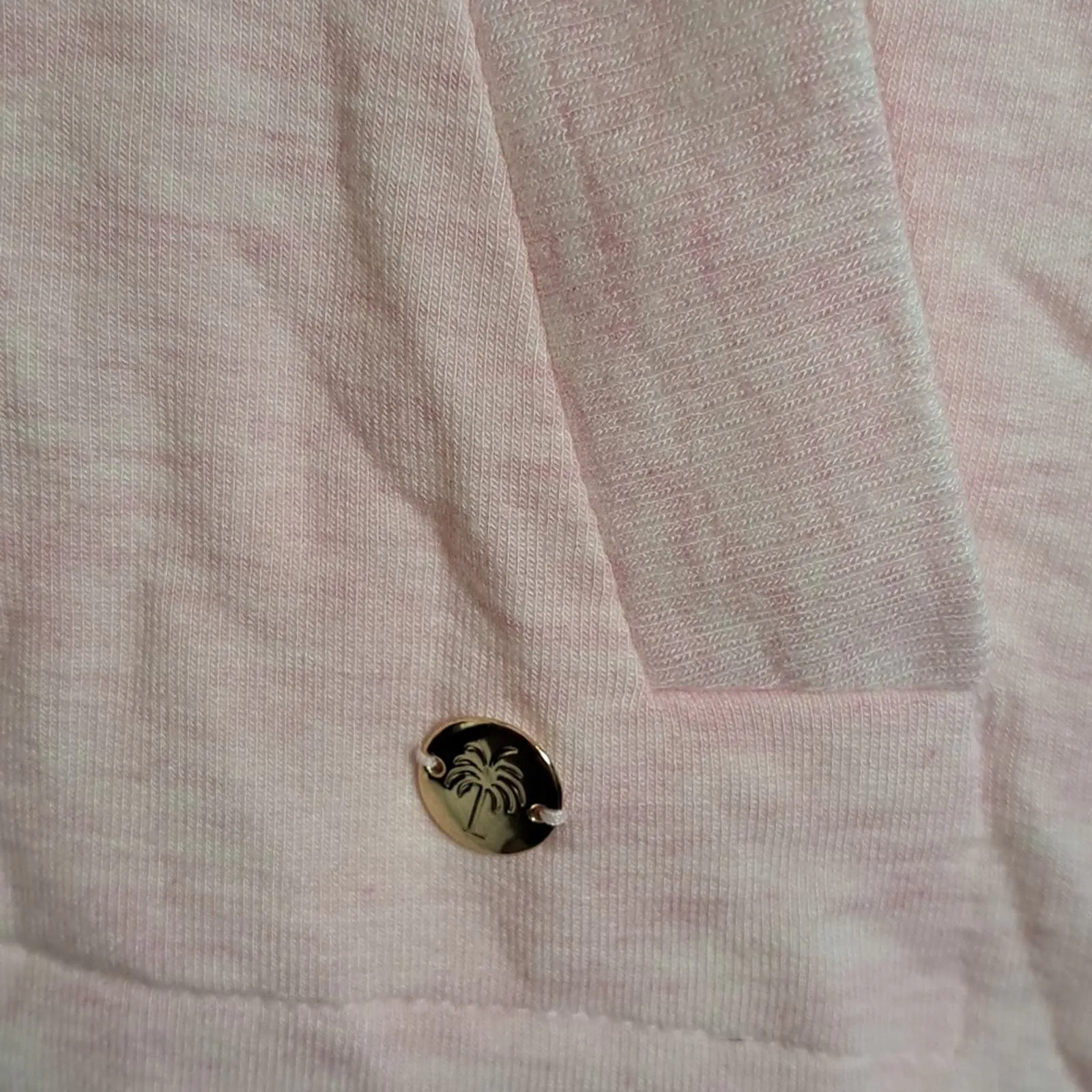 Lilly Pulitzer Luxletic Paradise Pink Tint Heather Arin Lounge Pullover Top