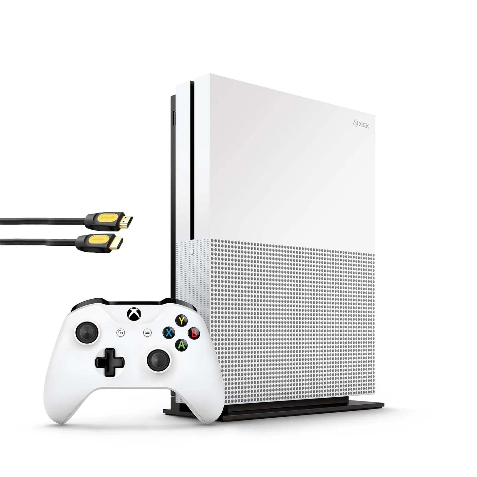 Microsoft 234-00051 Xbox One S White 1TB Gaming Console with BOLT AXTION Bundle Like New