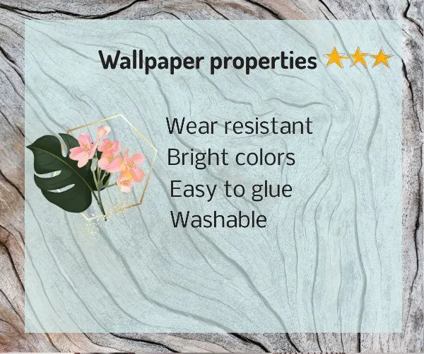 Mid century modern wallpaper peel and stick  wall mural, geometric wall mural, abstract wallpaper, self adhesive mural removable wallpaper