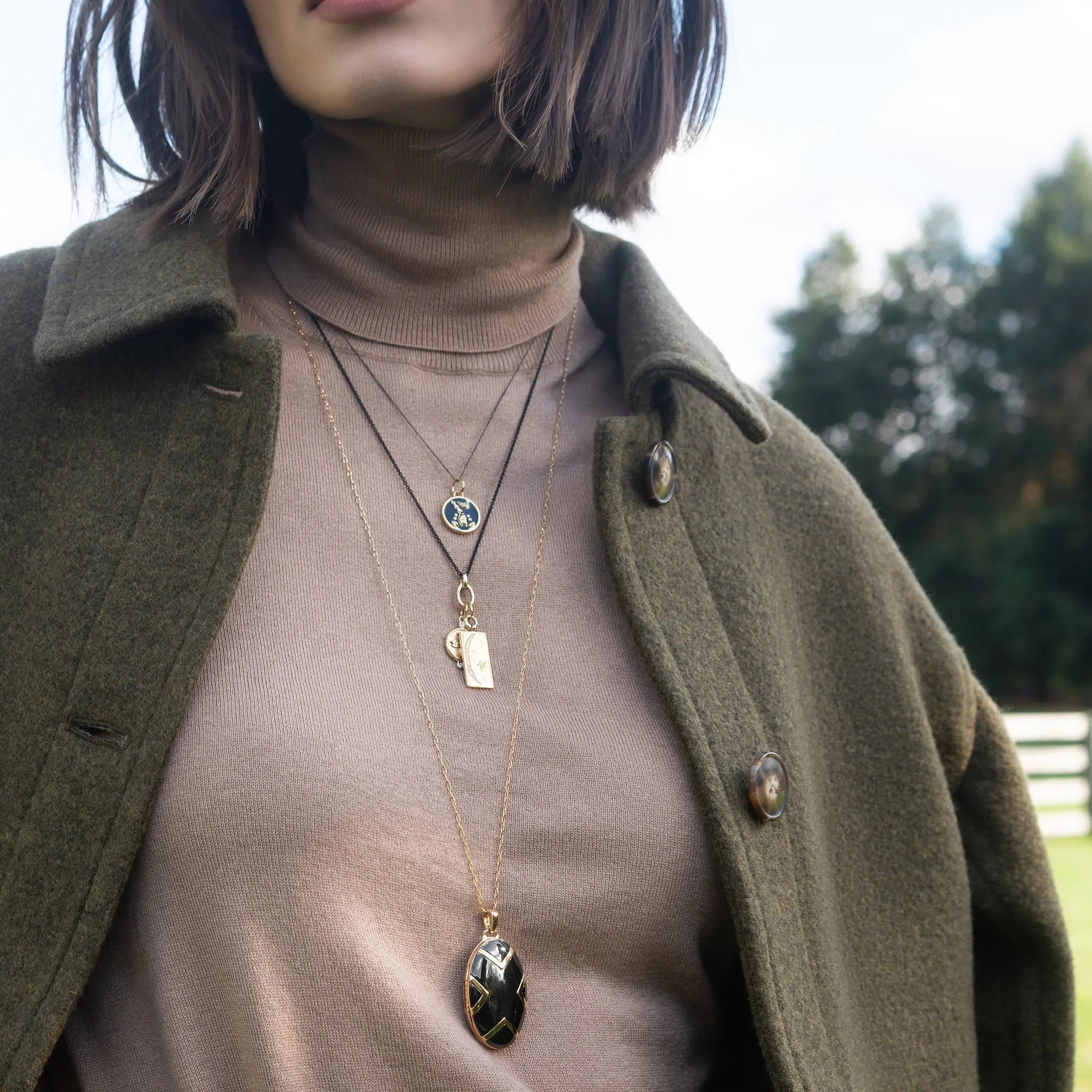 Mini "Scorpio" Enamel Vermeil Charm
