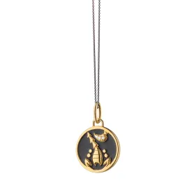 Mini "Scorpio" Enamel Vermeil Charm