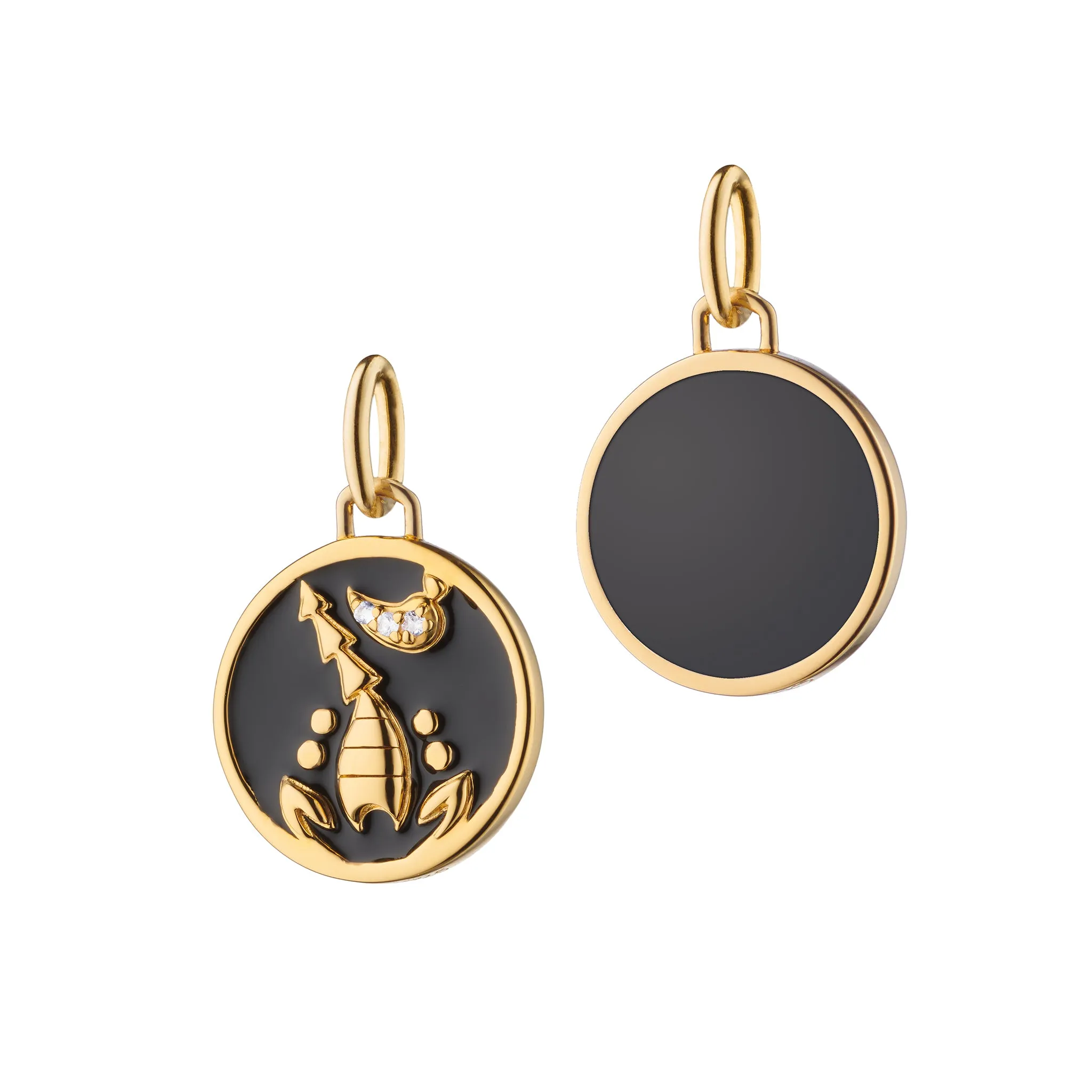 Mini "Scorpio" Enamel Vermeil Charm