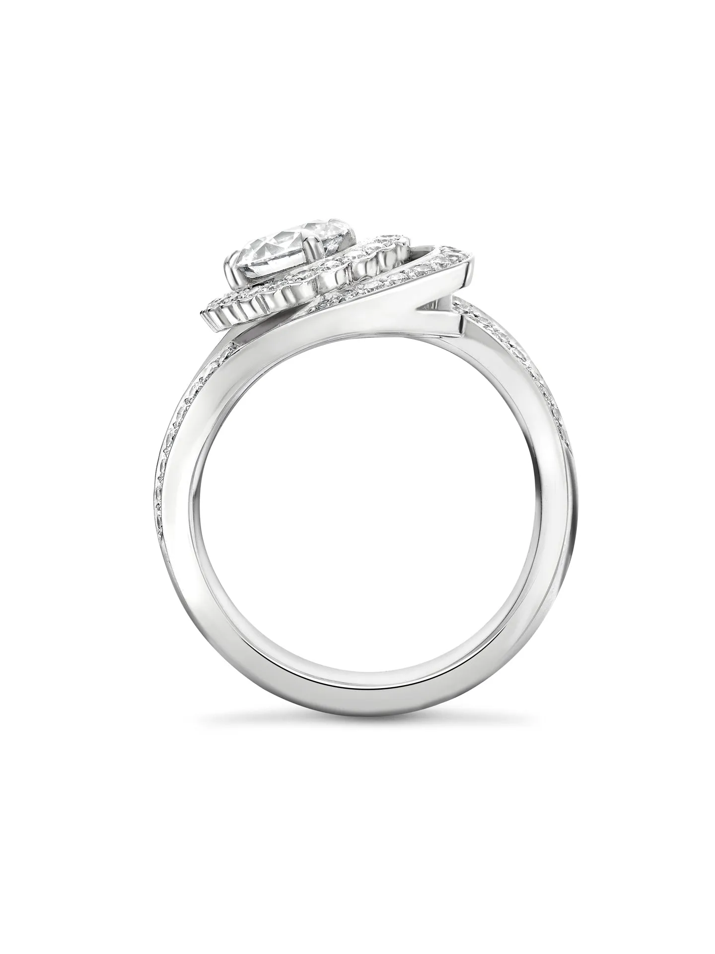 Monaco Pink and White Diamond Ring