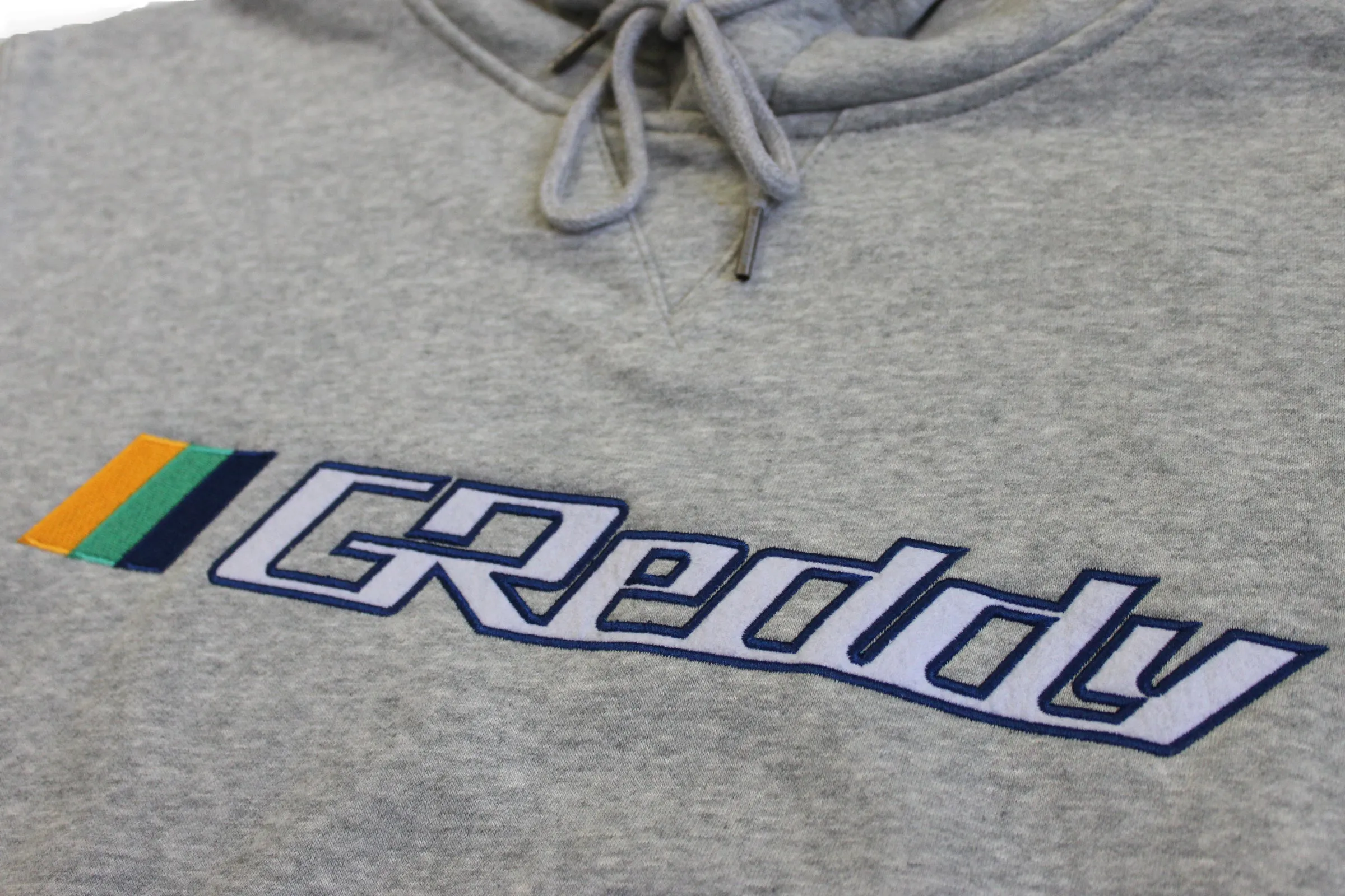 OG GReddy Embroidered Pullover Hoodie - Heather Grey