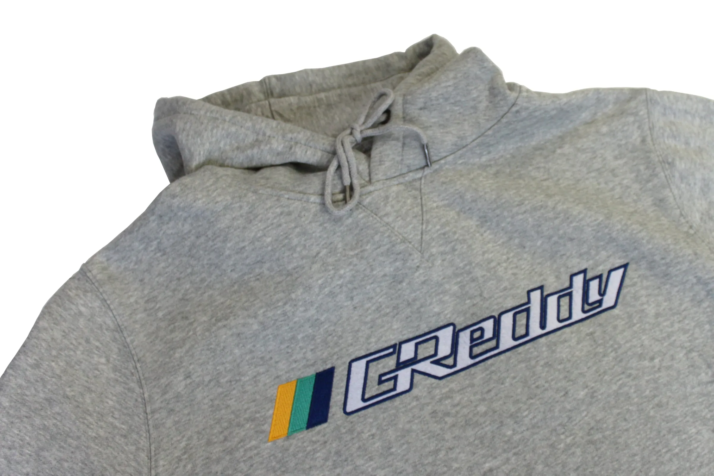 OG GReddy Embroidered Pullover Hoodie - Heather Grey