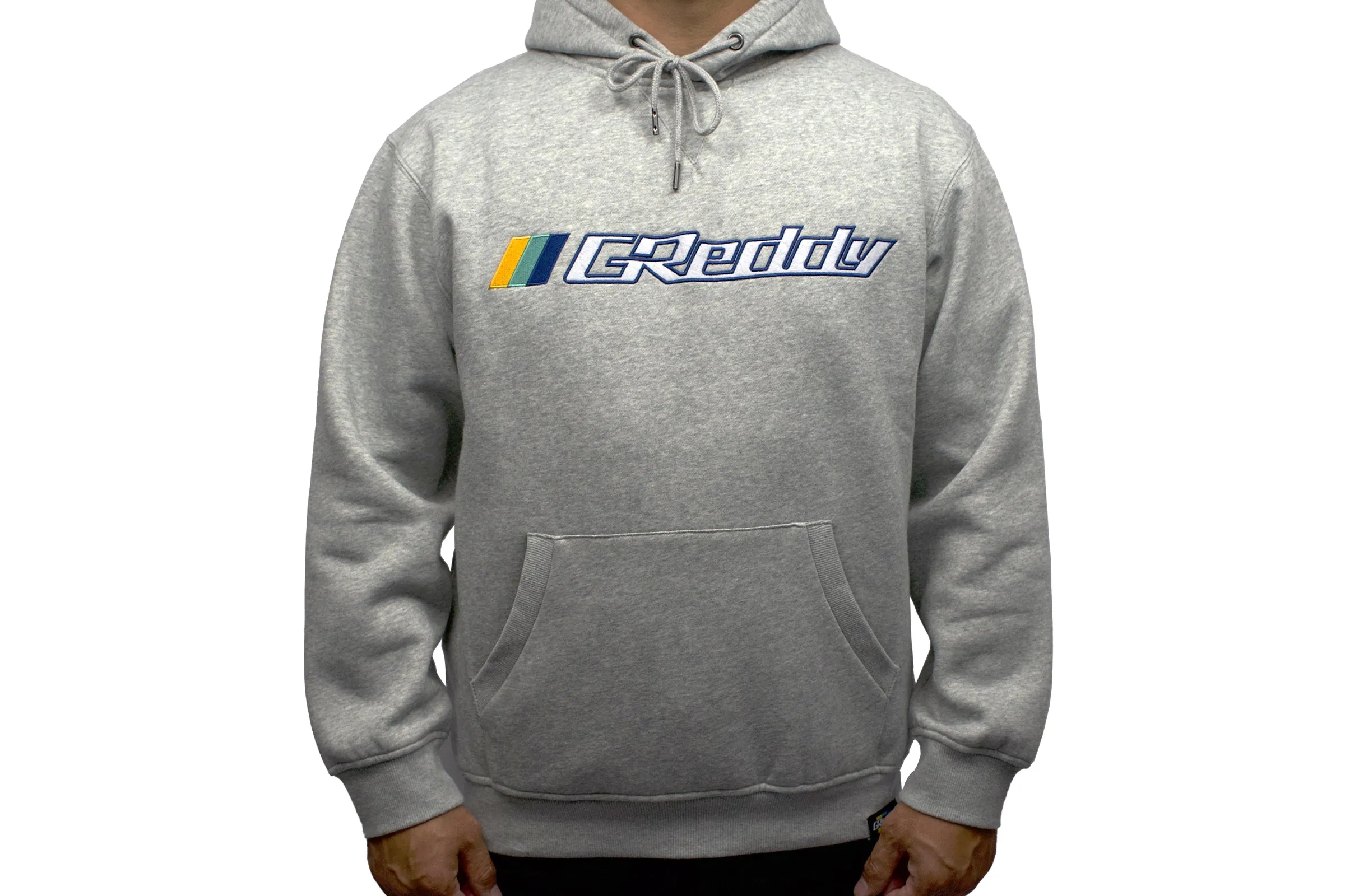 OG GReddy Embroidered Pullover Hoodie - Heather Grey
