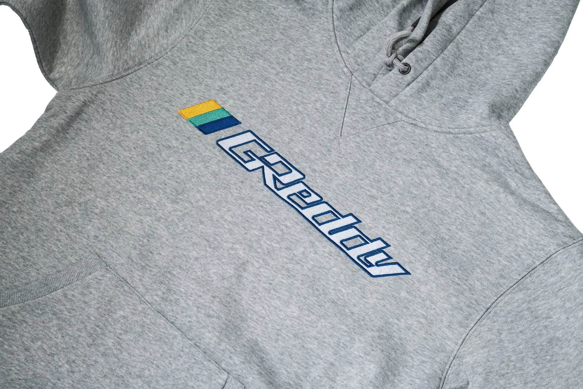 OG GReddy Embroidered Pullover Hoodie - Heather Grey