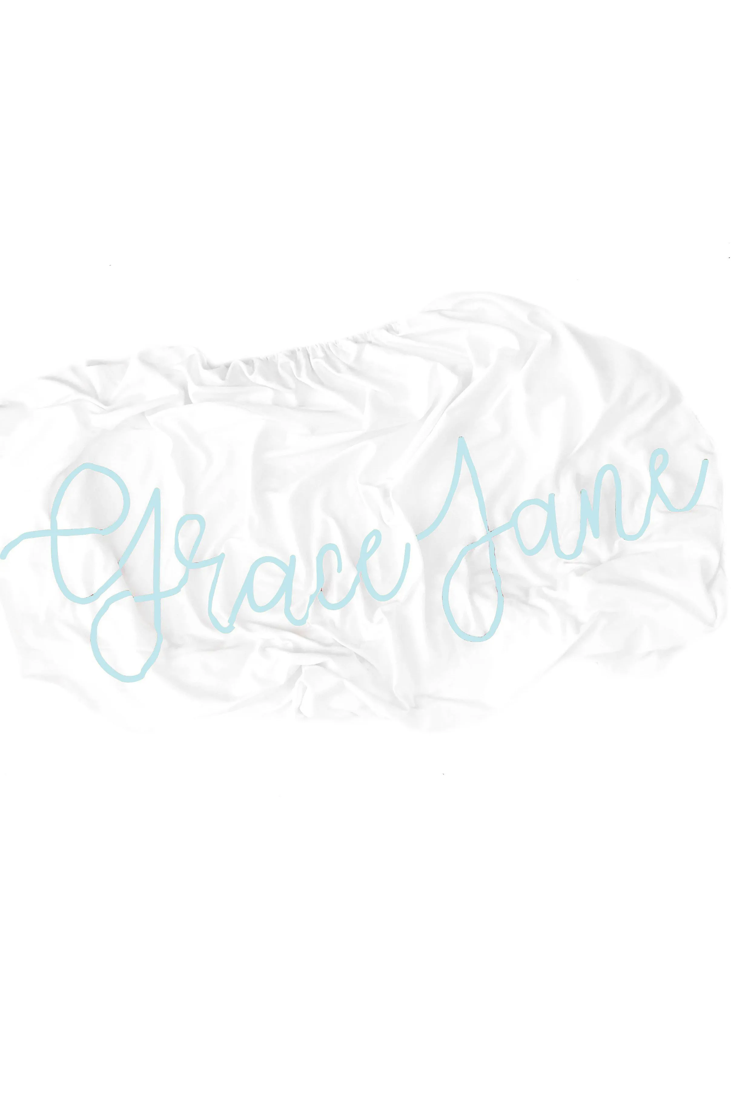 Organic Personalized Crib Sheet, Cursive