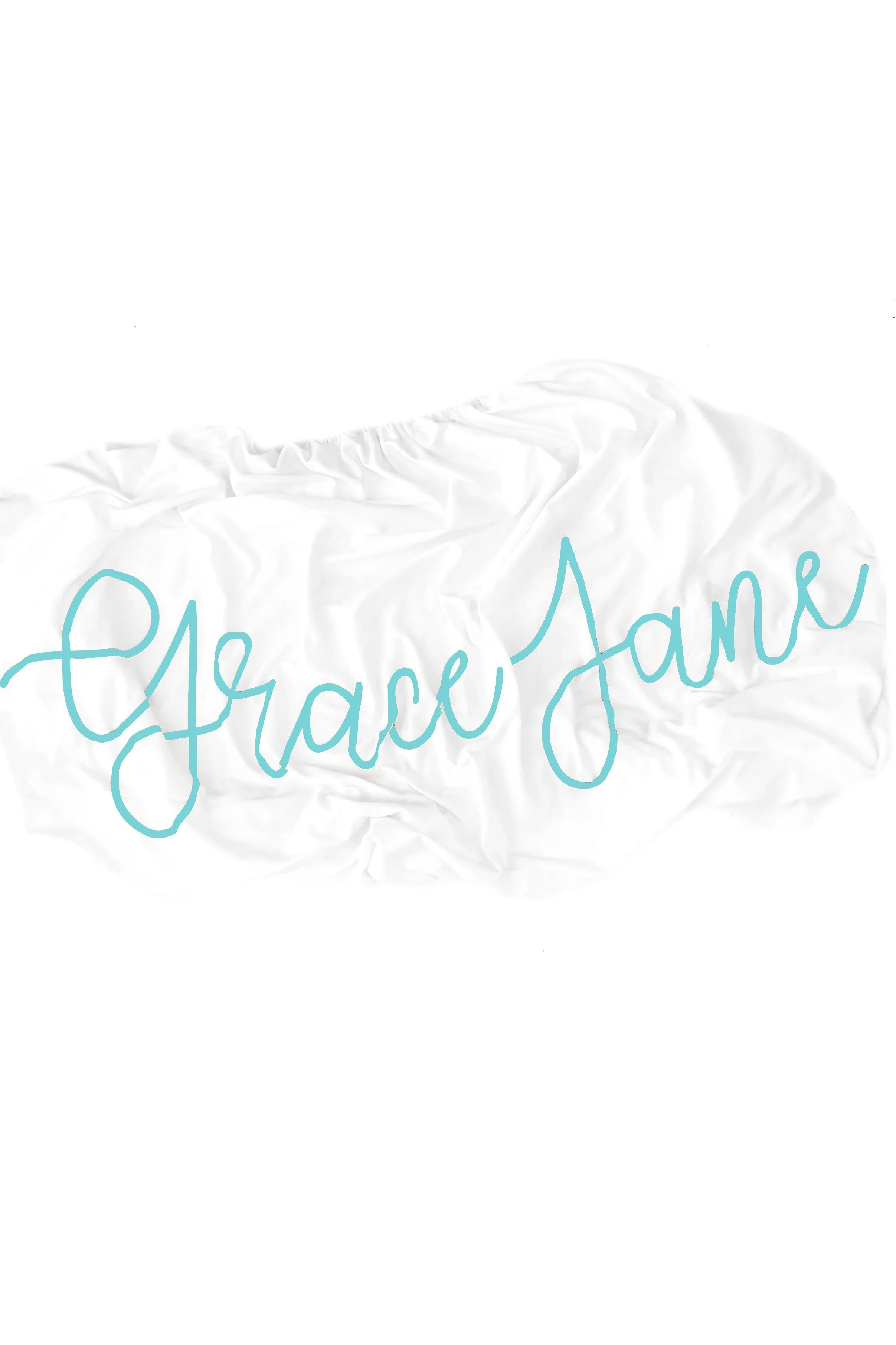 Organic Personalized Crib Sheet, Cursive