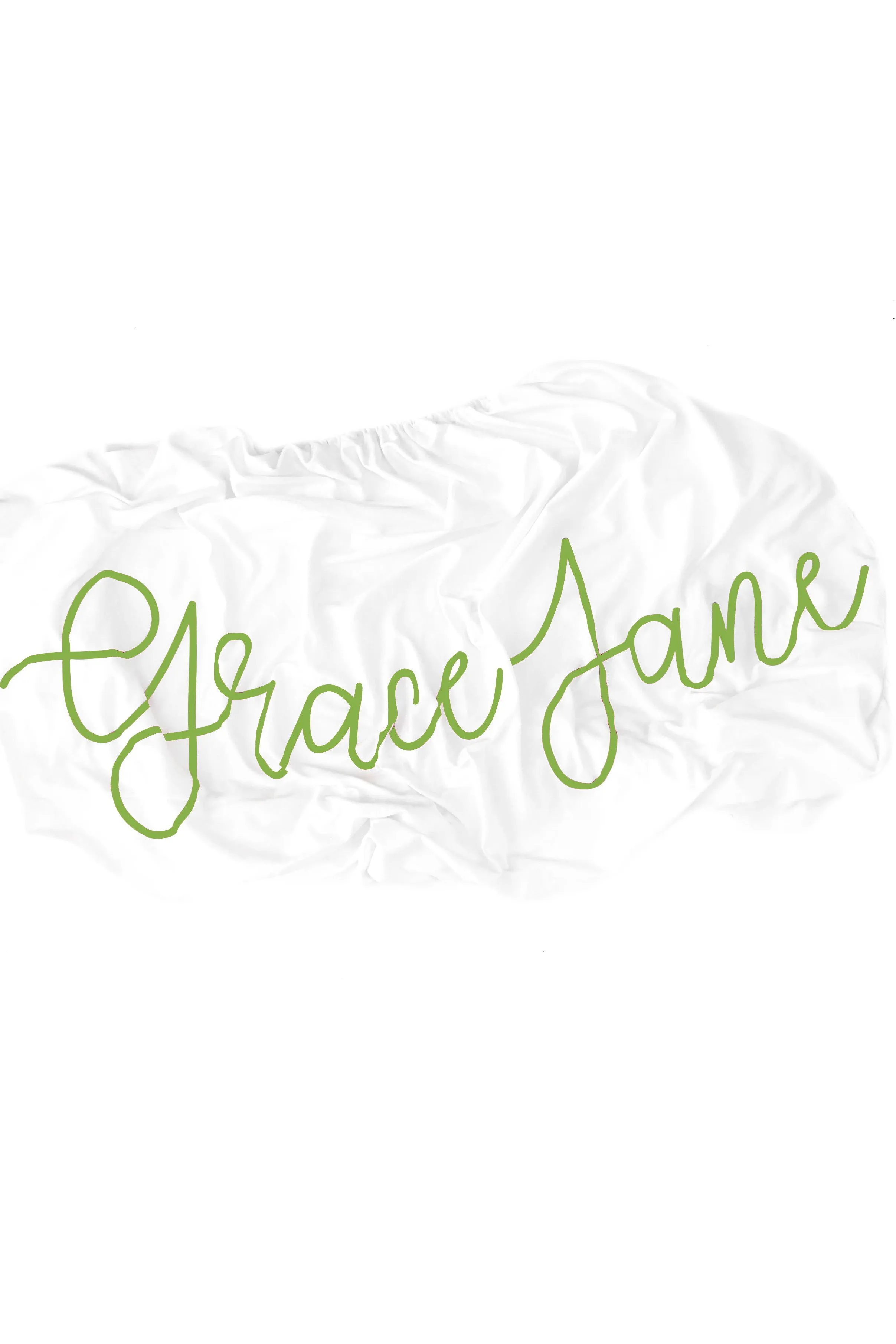 Organic Personalized Crib Sheet, Cursive