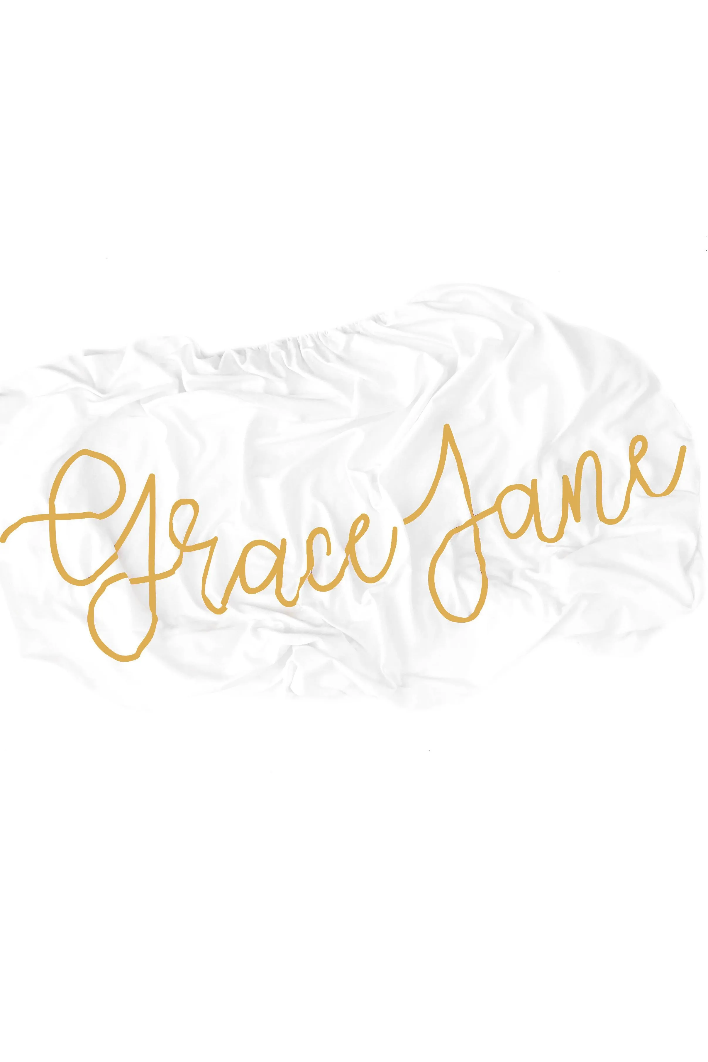 Organic Personalized Crib Sheet, Cursive