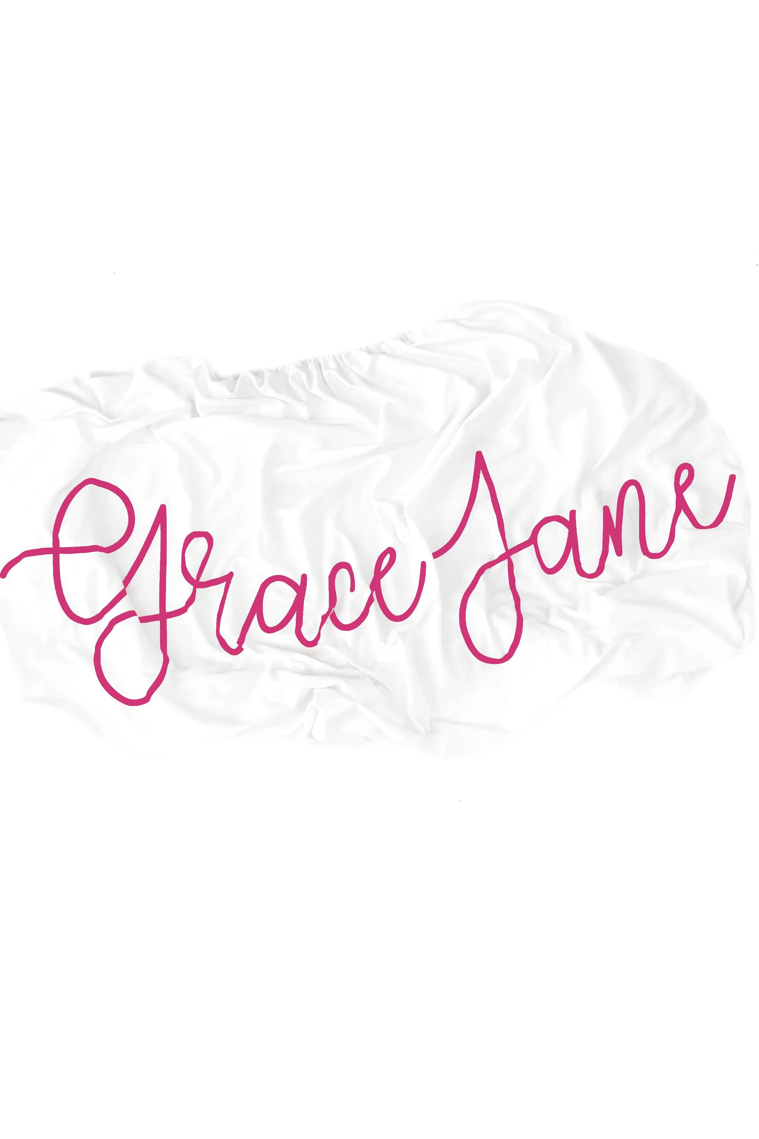 Organic Personalized Crib Sheet, Cursive