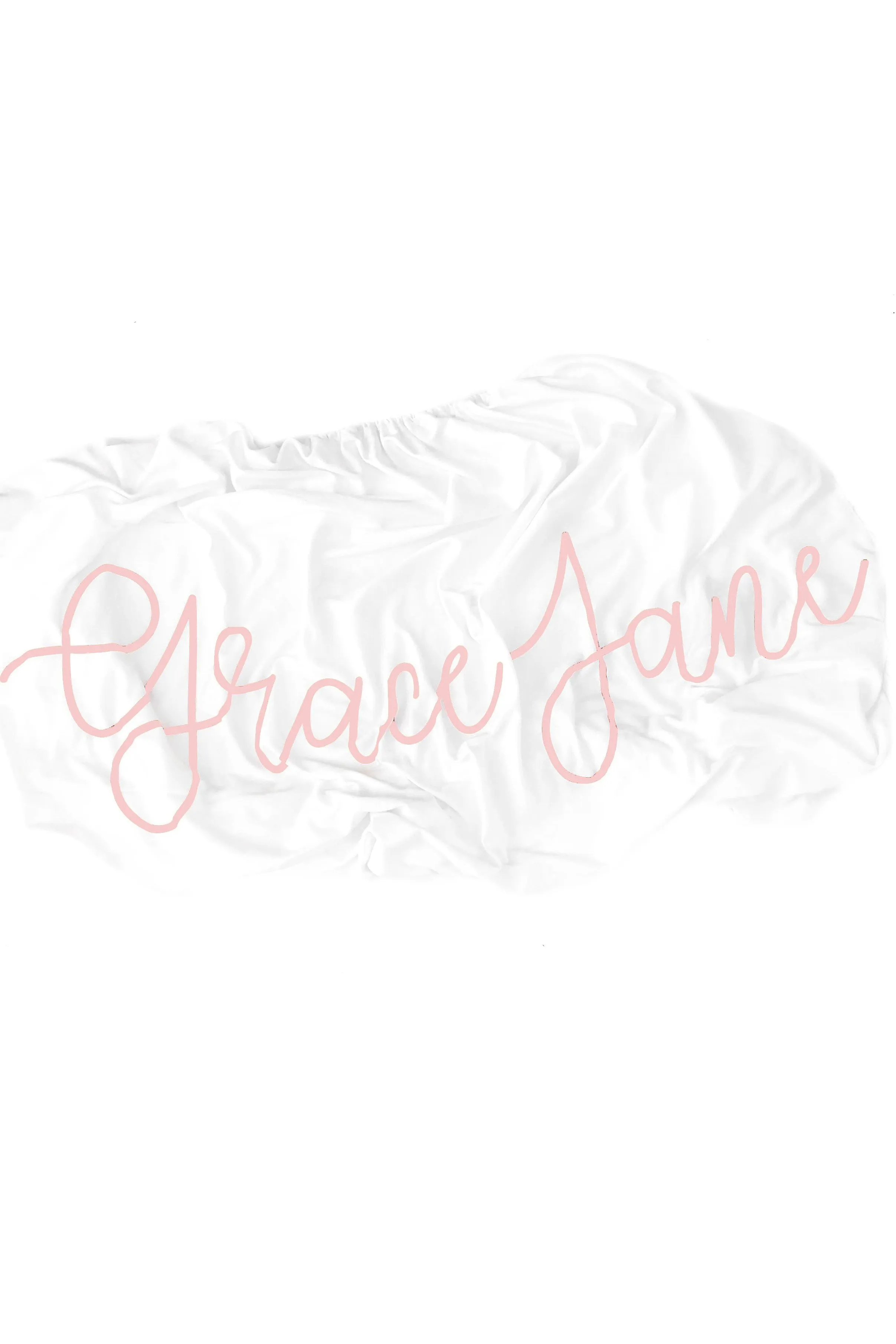 Organic Personalized Crib Sheet, Cursive