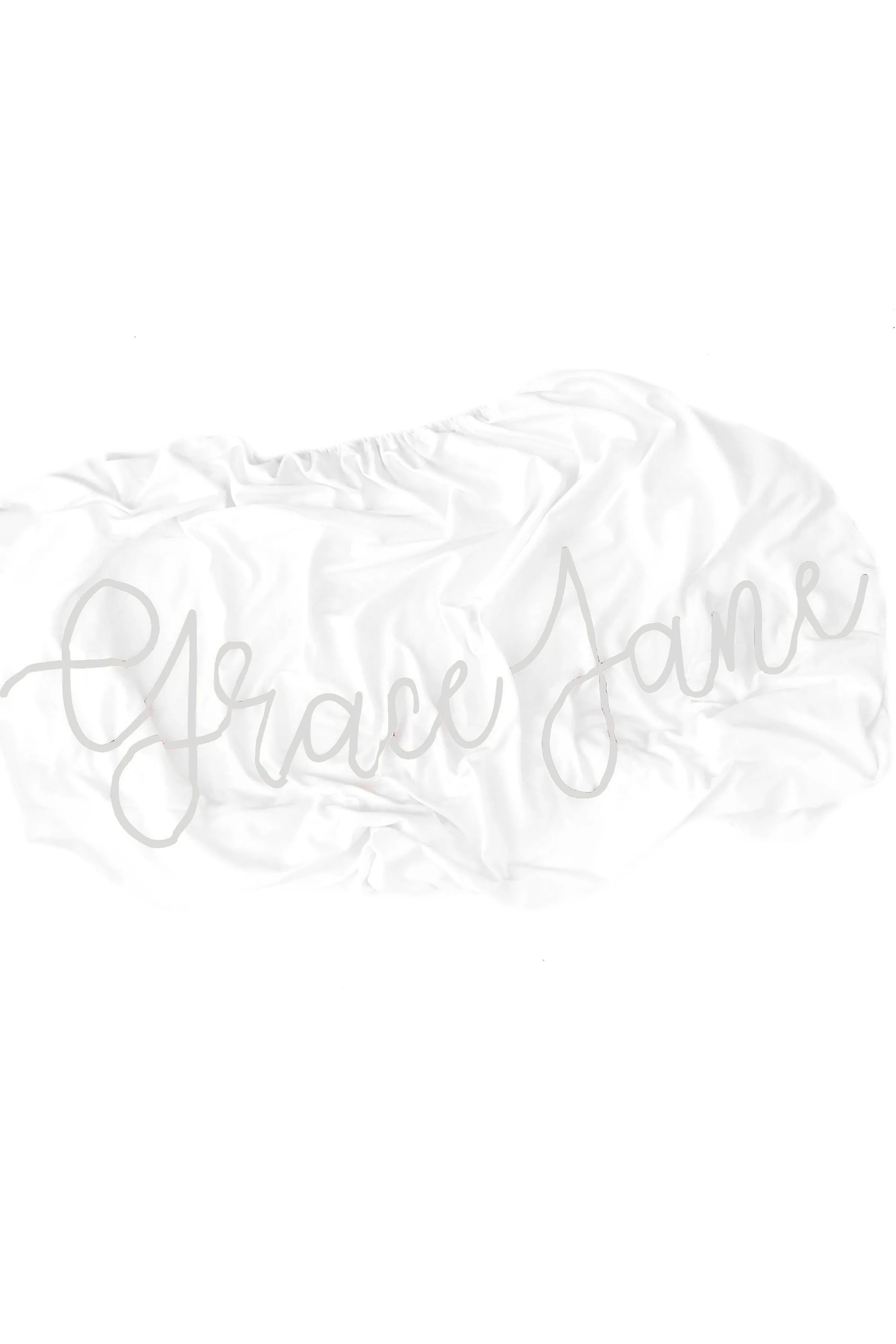 Organic Personalized Crib Sheet, Cursive