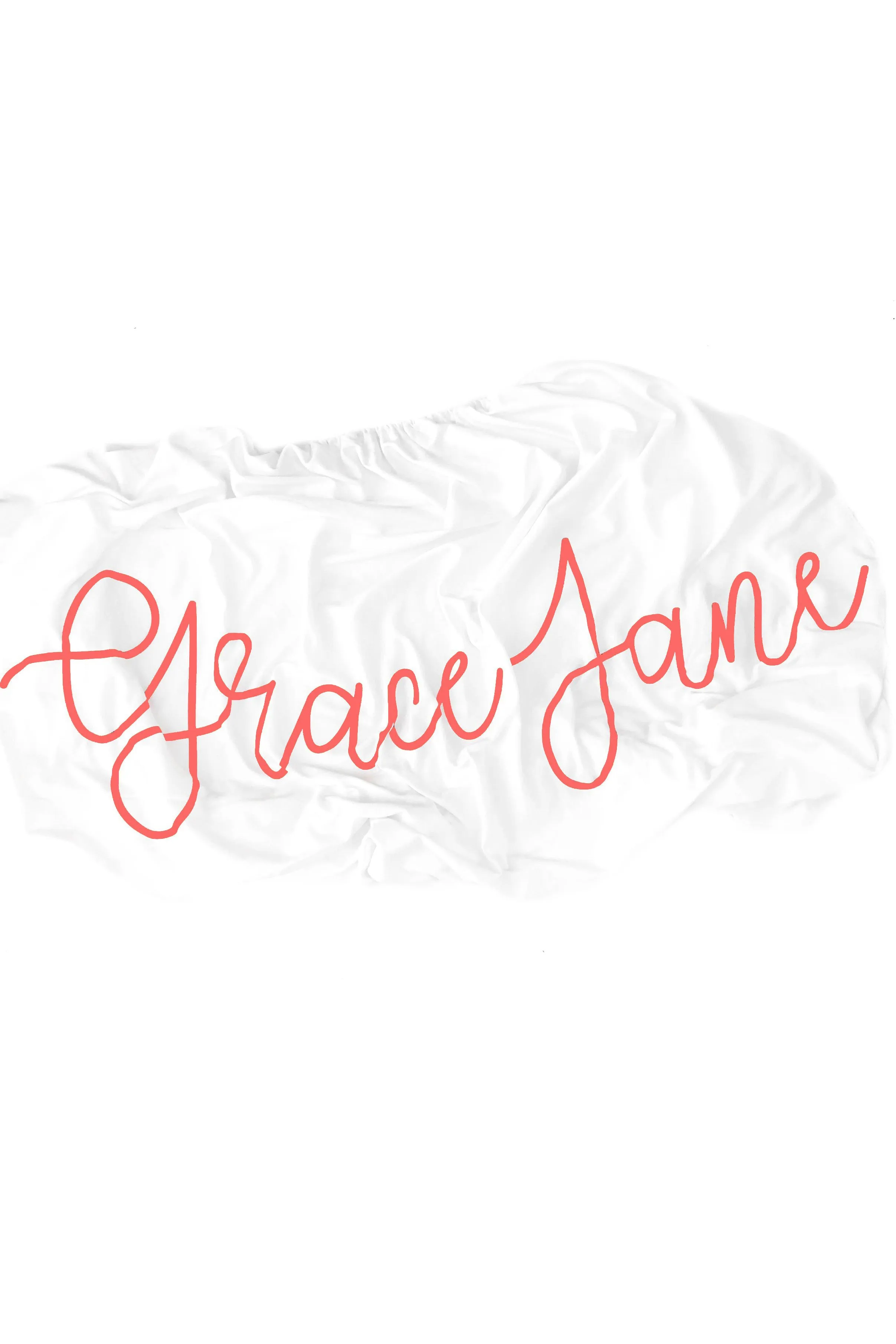 Organic Personalized Crib Sheet, Cursive