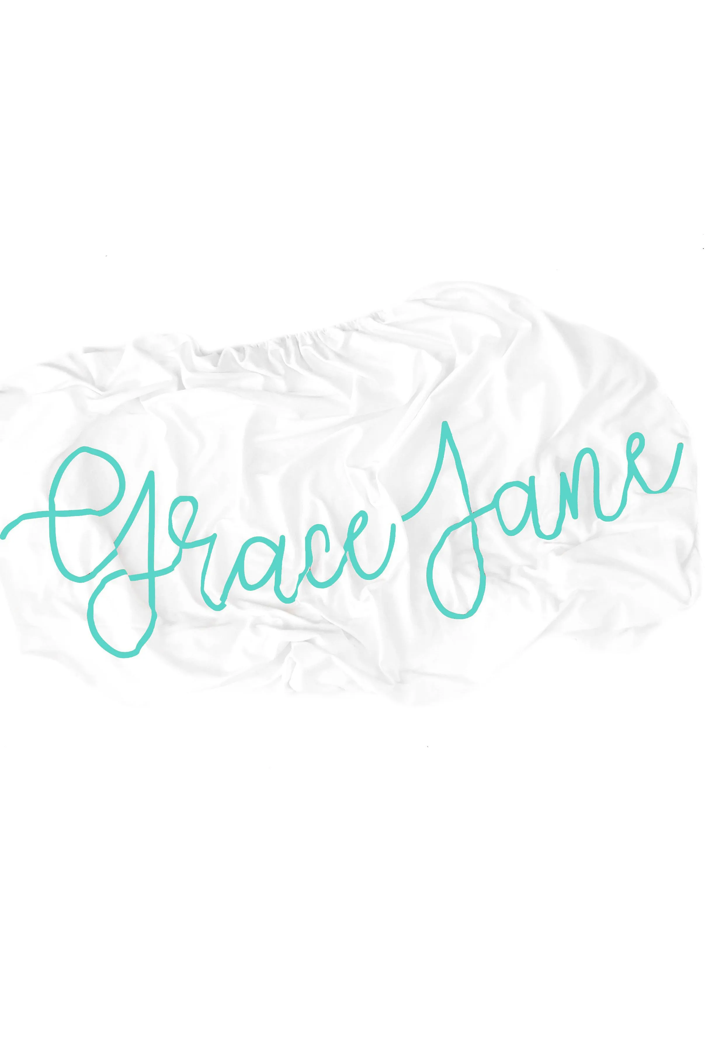 Organic Personalized Crib Sheet, Cursive