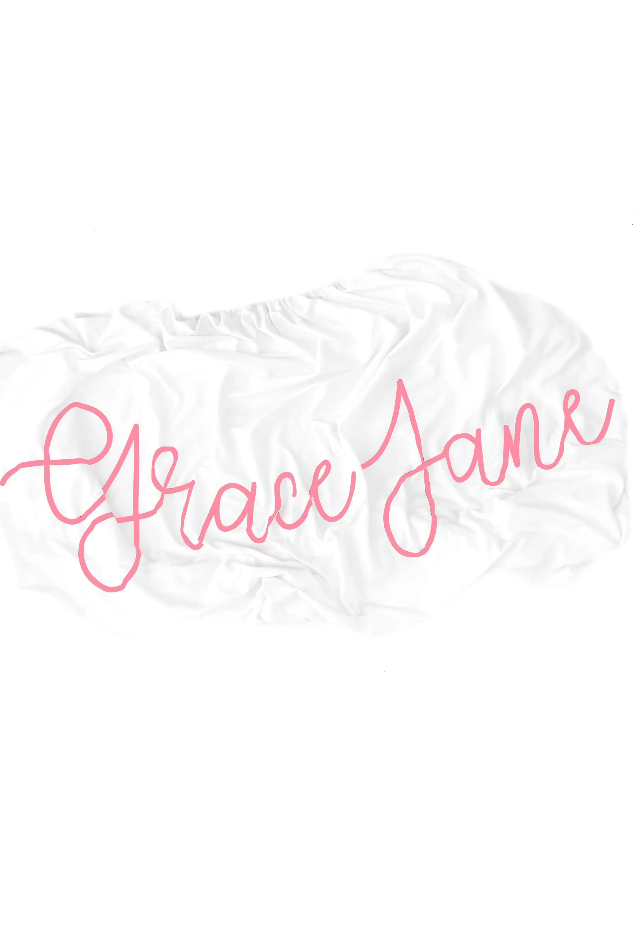 Organic Personalized Crib Sheet, Cursive