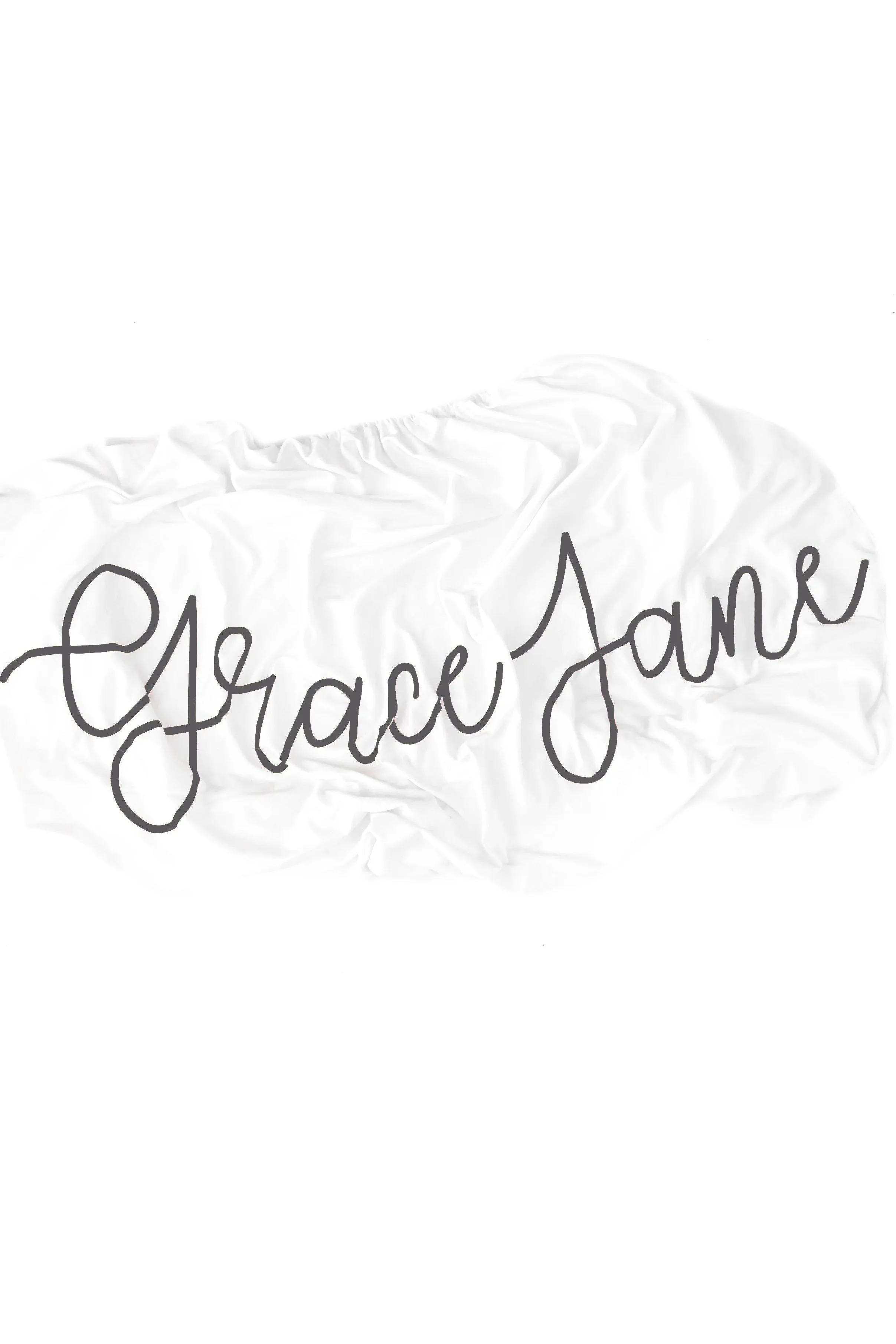 Organic Personalized Crib Sheet, Cursive