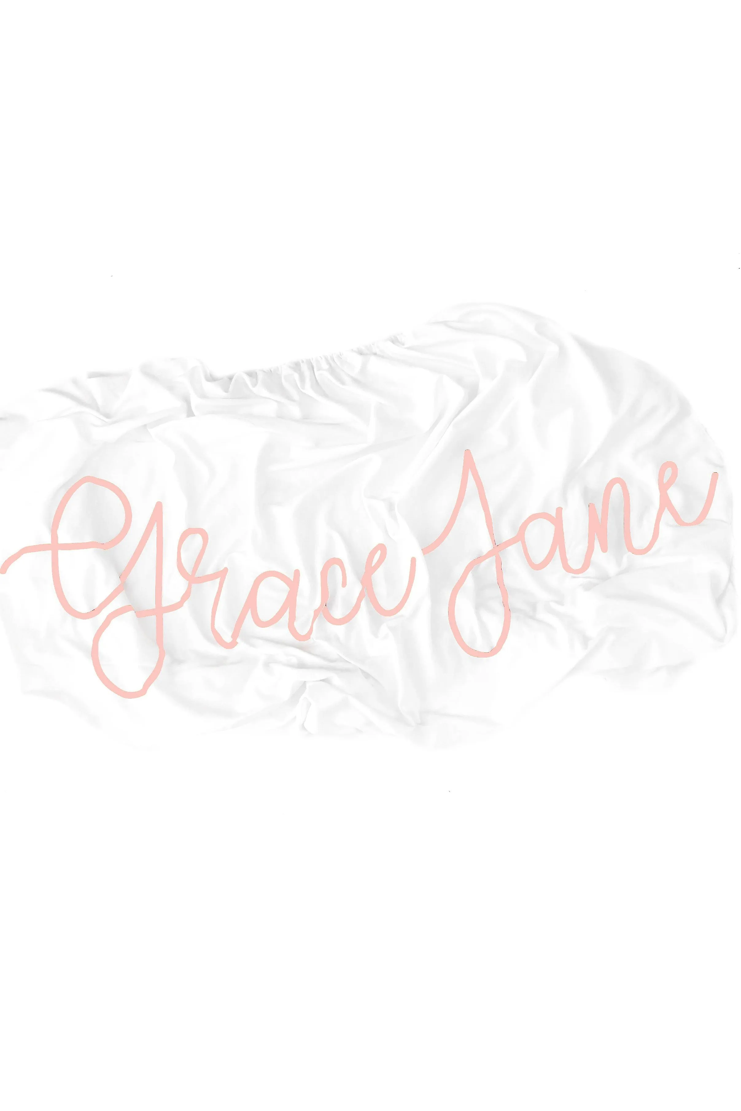Organic Personalized Crib Sheet, Cursive