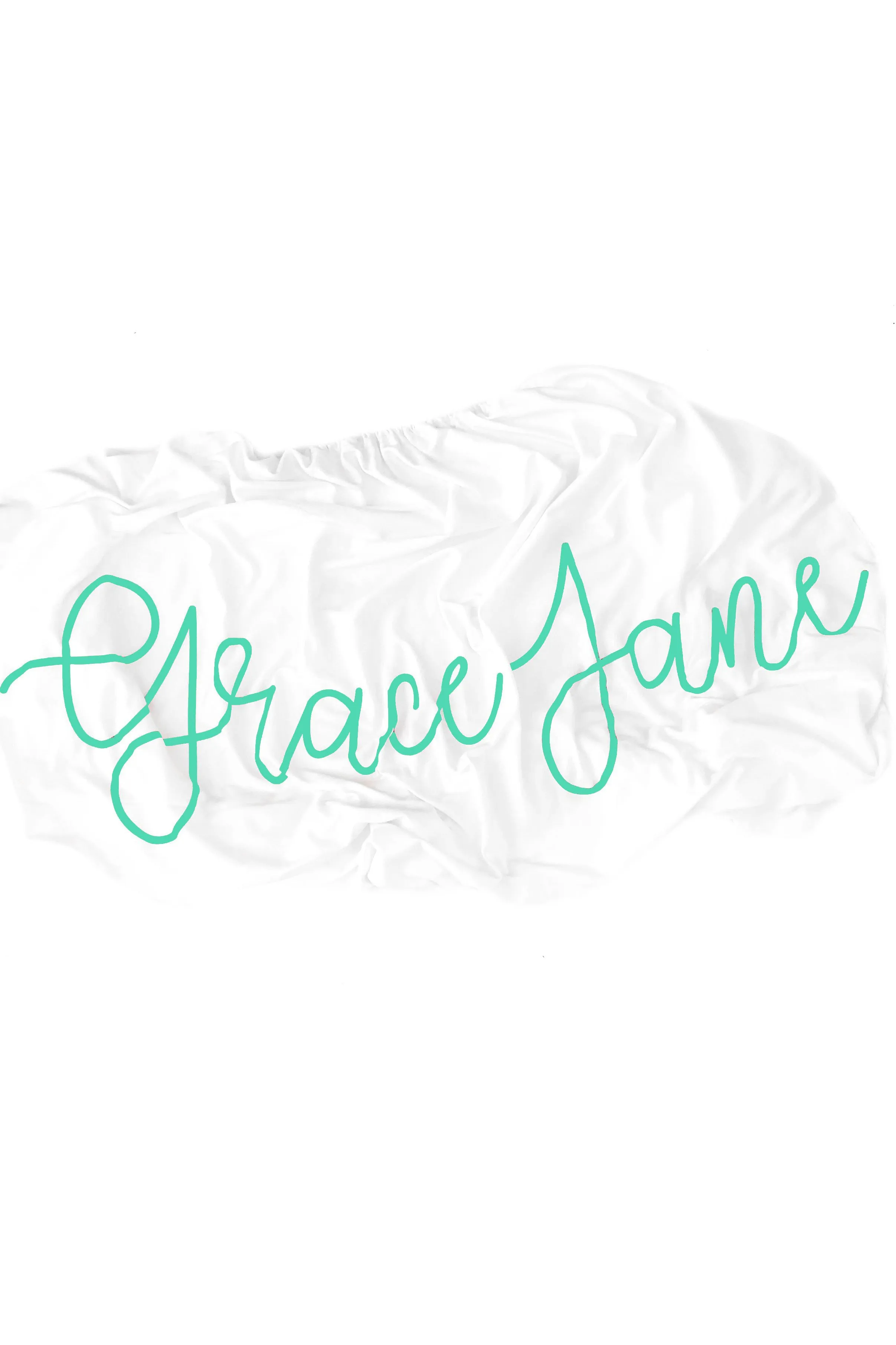Organic Personalized Crib Sheet, Cursive
