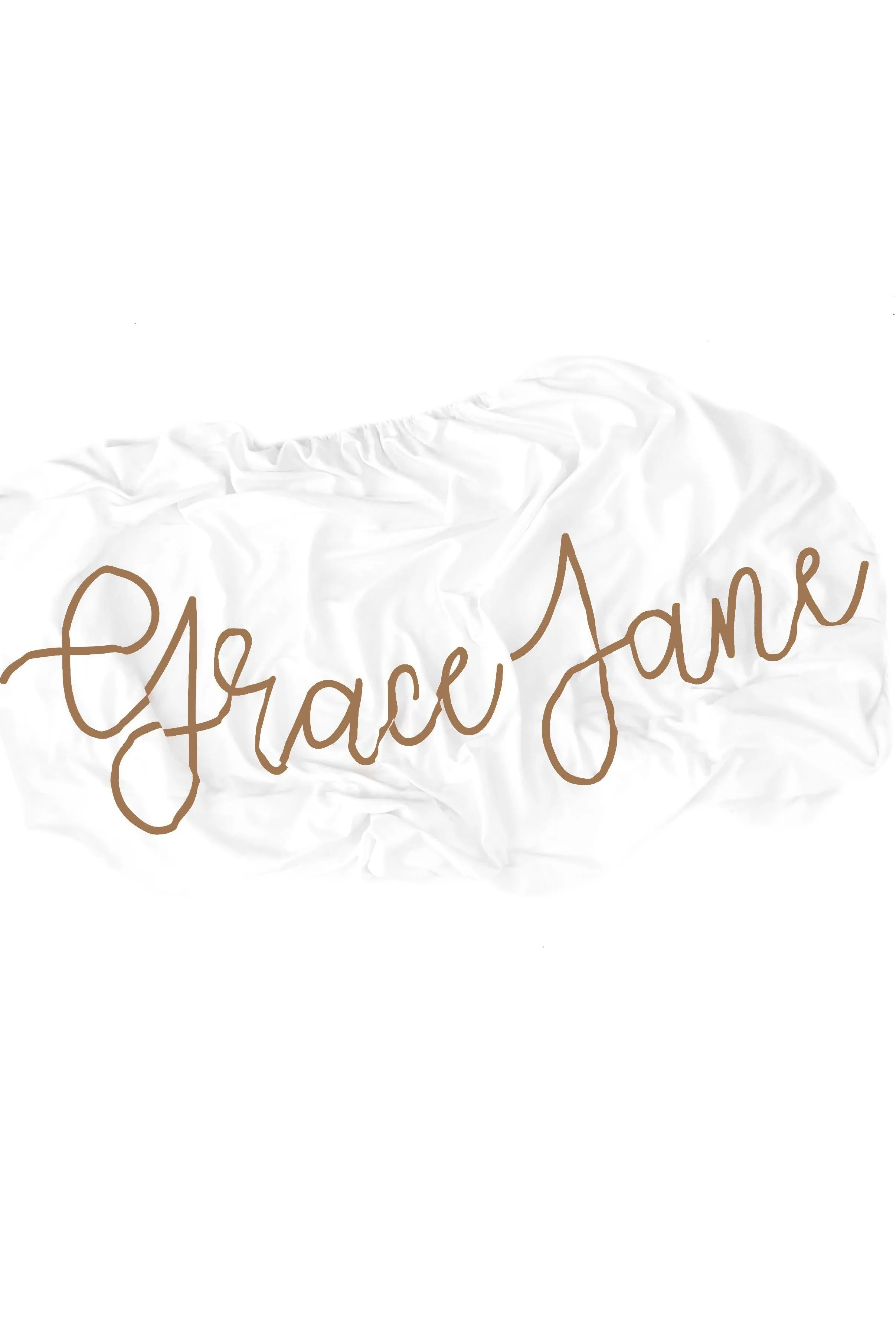 Organic Personalized Crib Sheet, Cursive