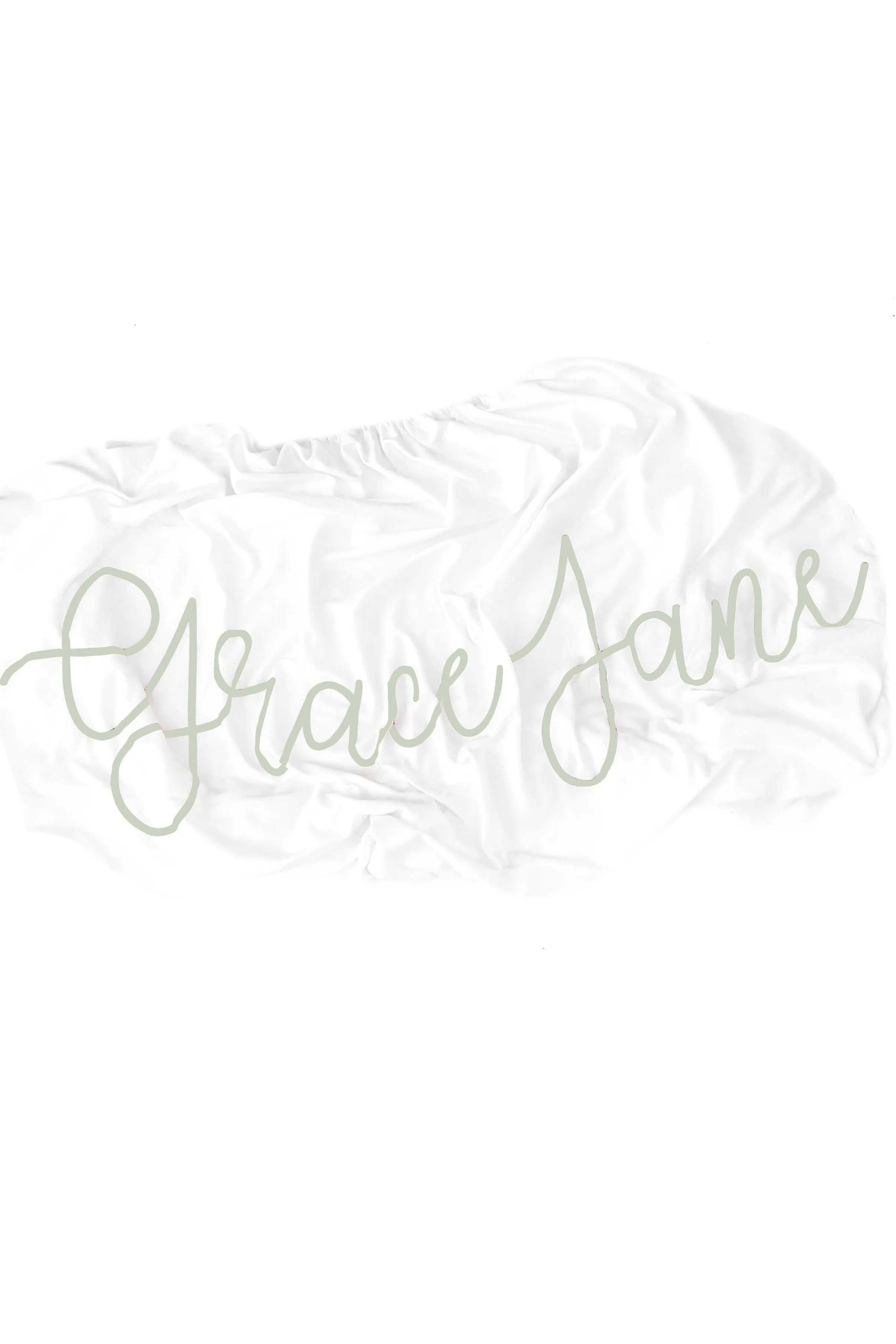 Organic Personalized Crib Sheet, Cursive