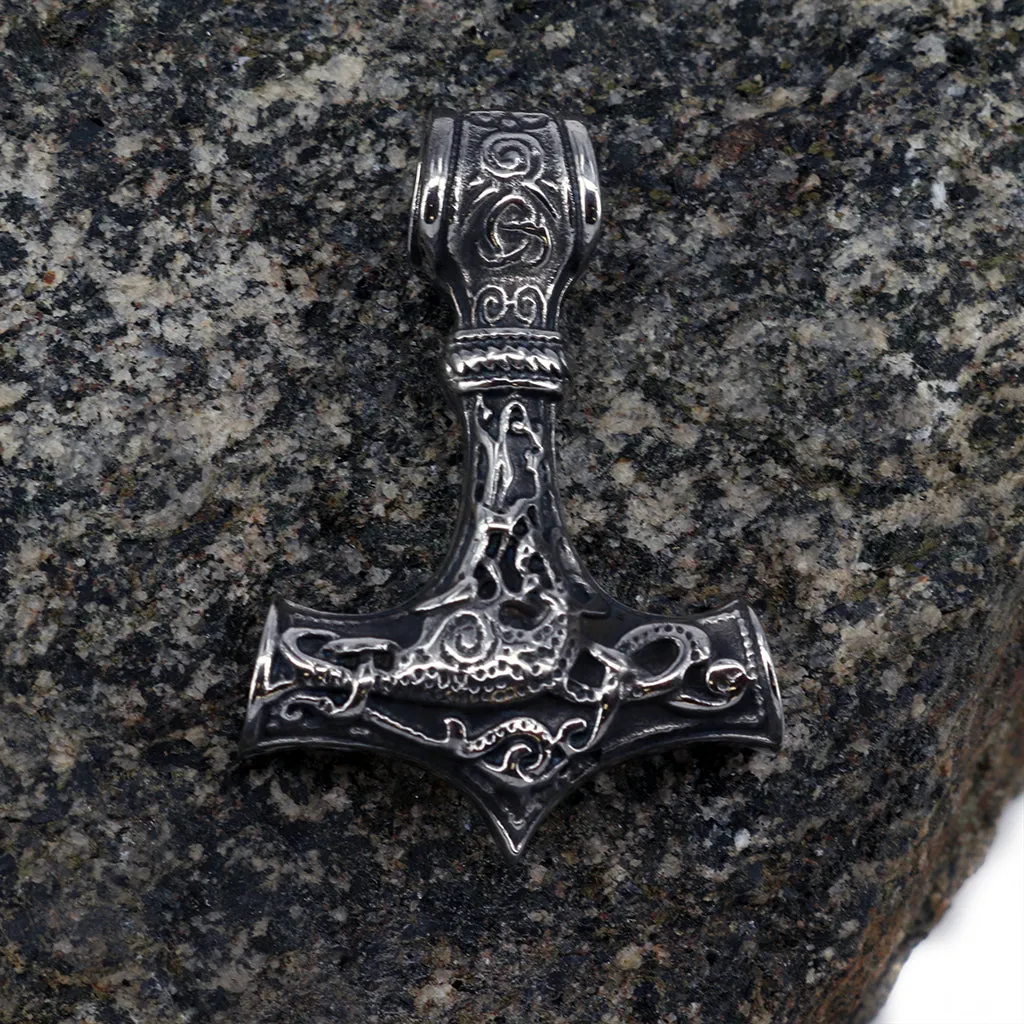 Ornament Thor's Hammer, Stainless Steel